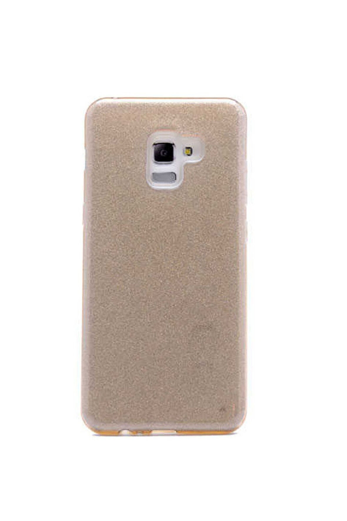 Samsung Galaxy A8 Plus 2018 Uyumlu Kılıf Zore Shining Silikon Gold