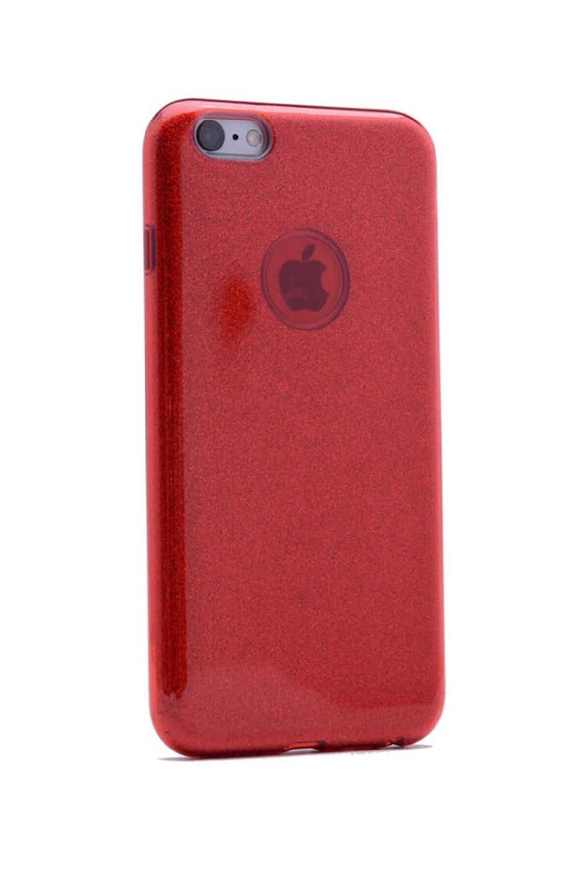 Apple iPhone 7 Uyumlu Kılıf Zore Shining Silikon Kırmızı