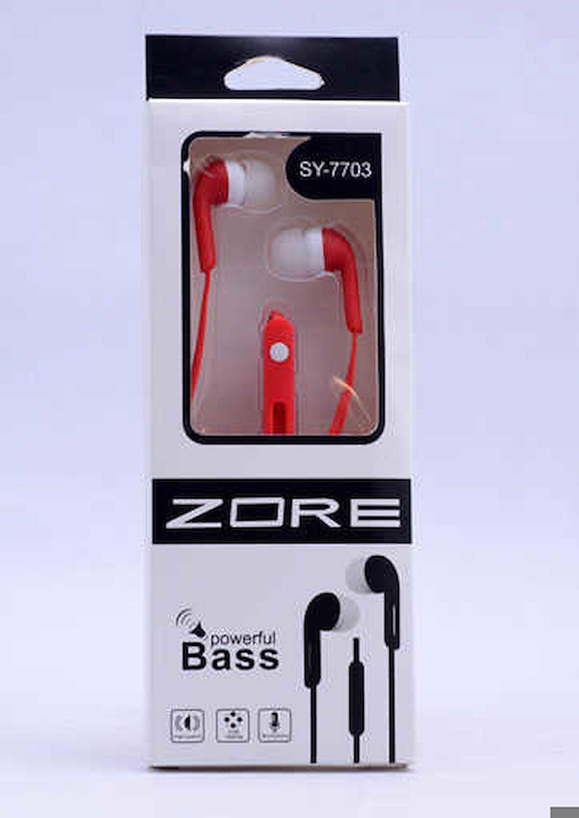 Zore SY-7703 Mp3 Stereo Kulaklık Kırmızı