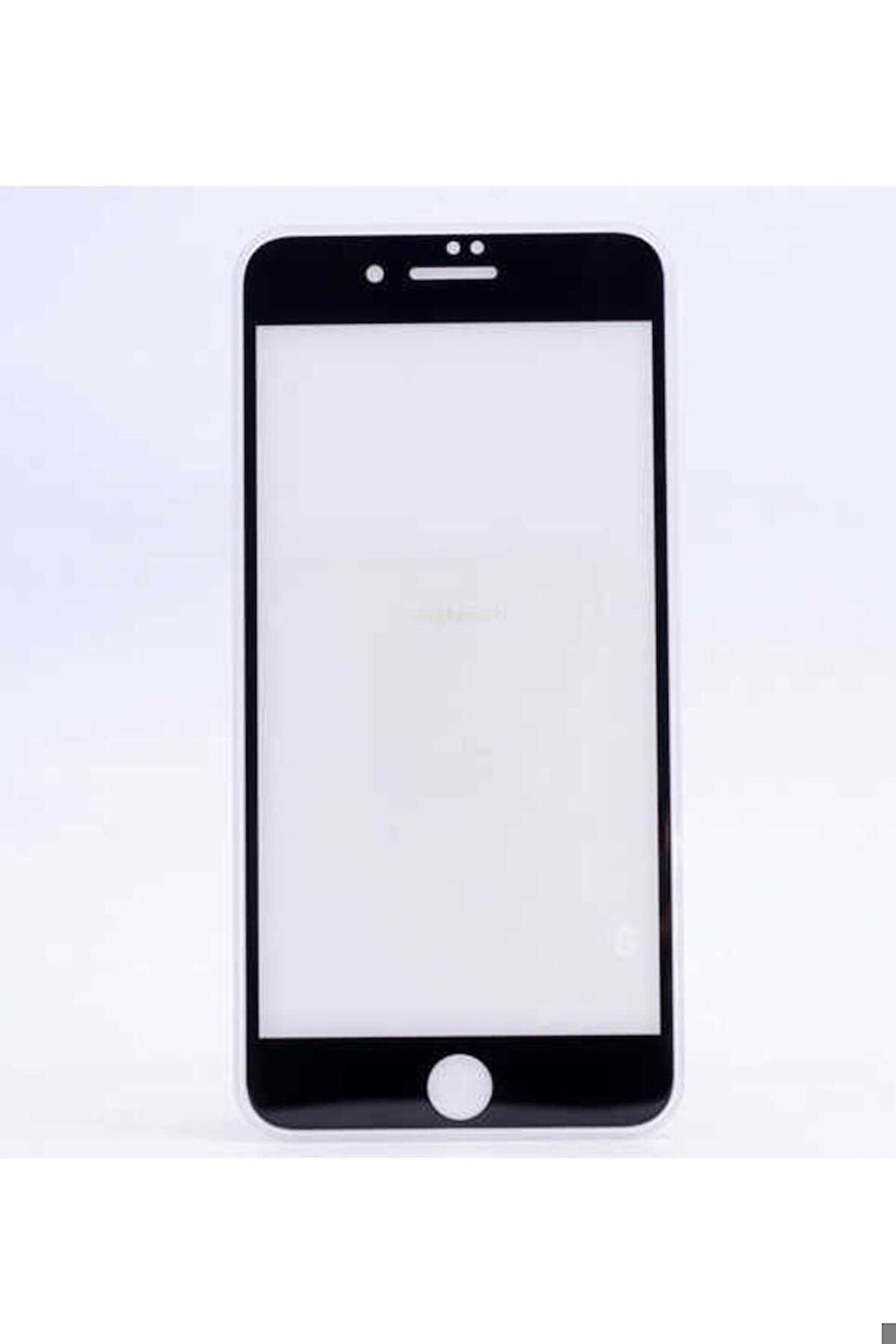 Apple iPhone 6 Plus Uyumlu Zore Kenarları Kırılmaya Dayanıklı Cam Ekran Koruyucu Siyah