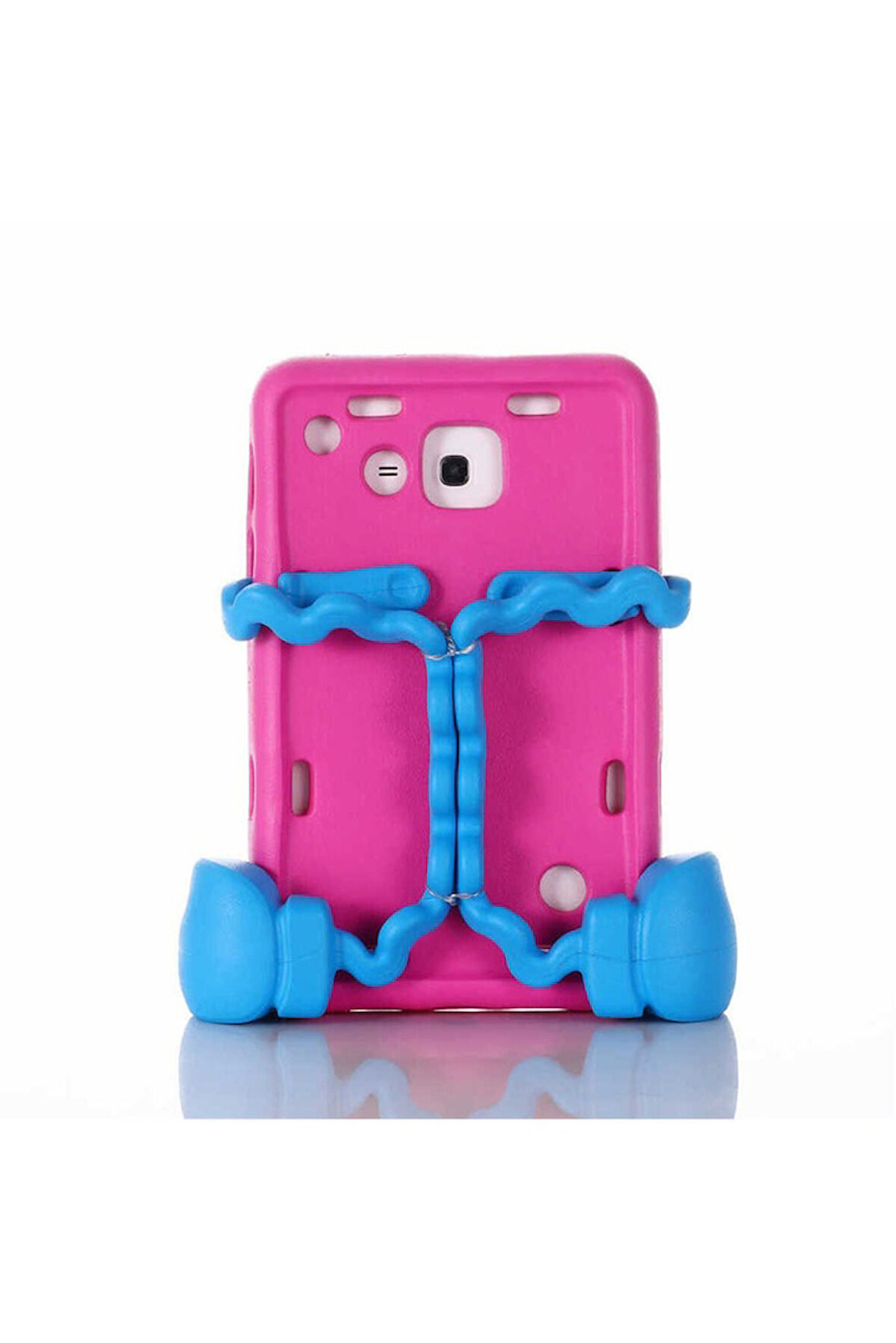 Samsung Galaxy Tab 4 7.0 T230 Uyumlu Zore Eva Boxer Tablet Silikon Pembe Koyu