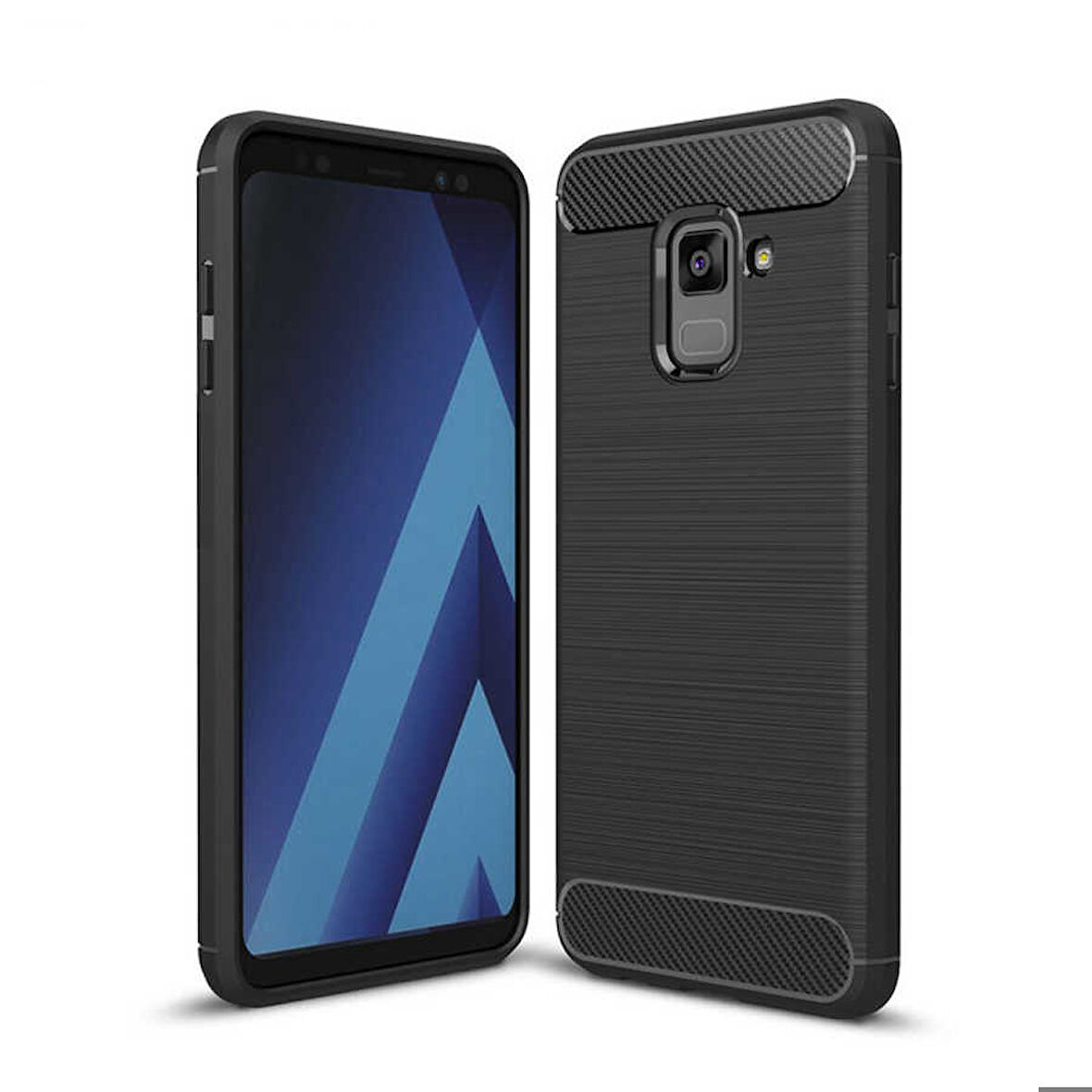 Samsung Galaxy A6 2018 Uyumlu Kılıf Zore Room Silikon Kapak Gri