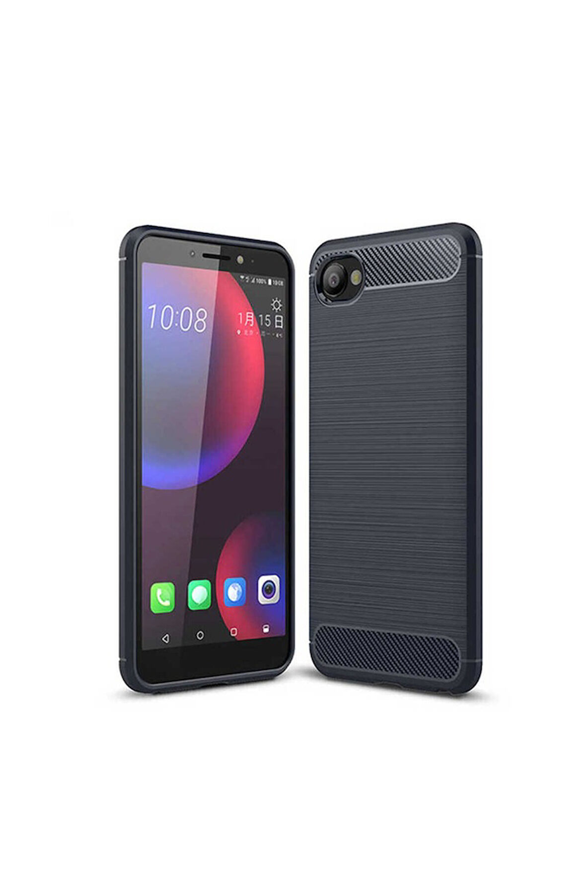 HTC Desire 12 Plus Uyumlu Kılıf Zore Room Silikon Kapak Lacivert