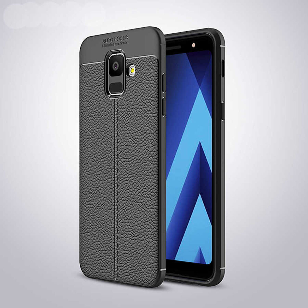 Samsung Galaxy A6 2018 Uyumlu Kılıf Zore Niss Silikon Kapak Siyah