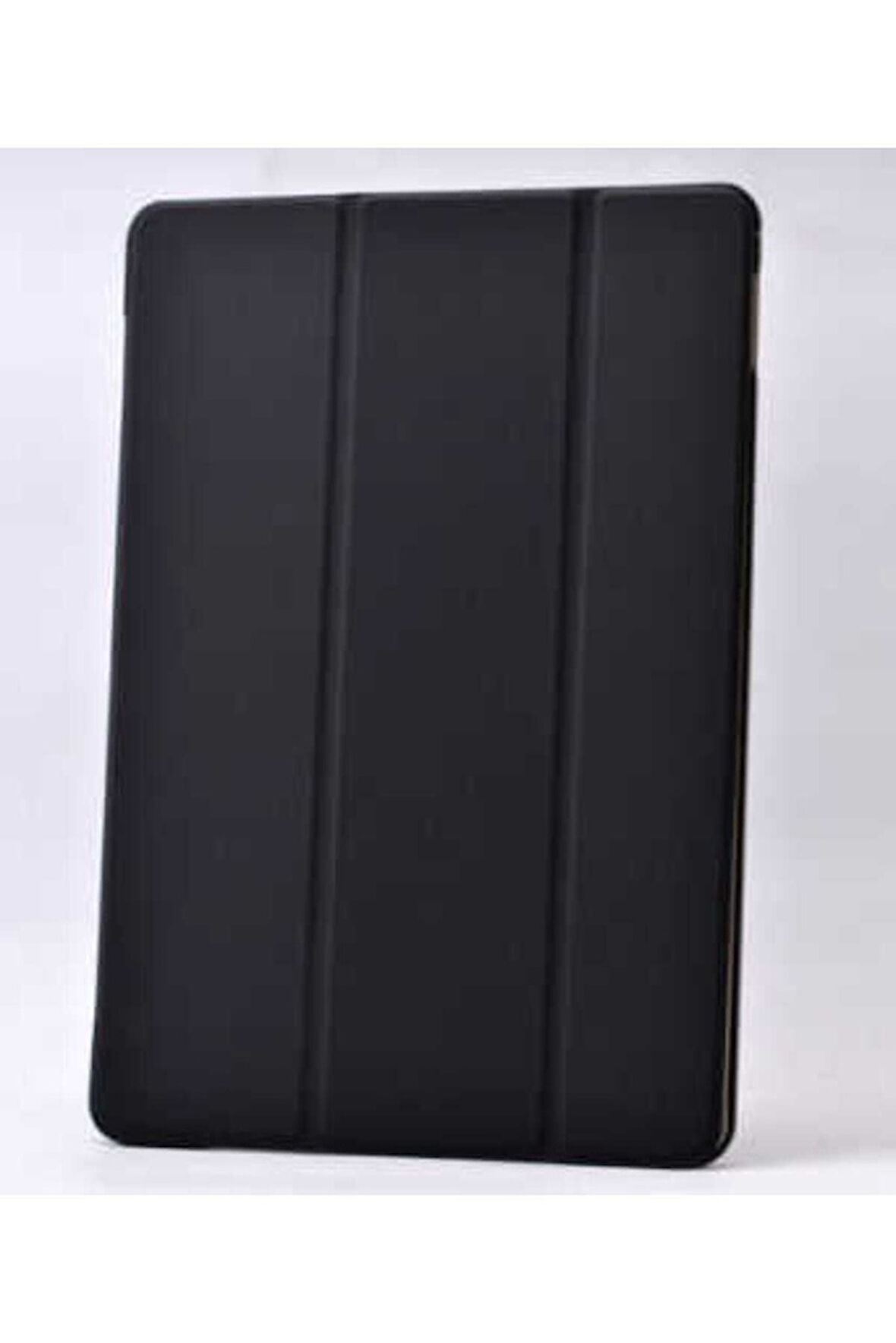 Apple iPad 6 Air 2 Uyumlu Zore Smart Cover Standlı 1-1 Kılıf Siyah