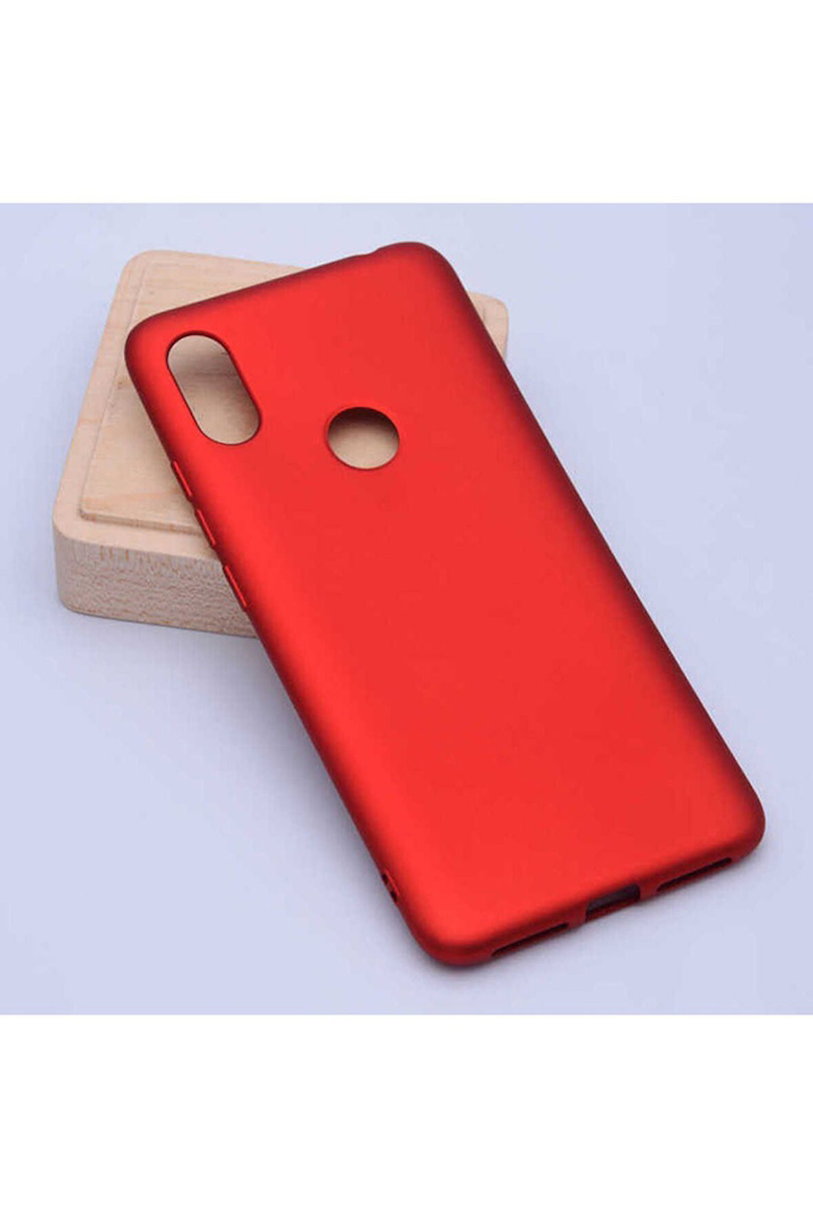 Xiaomi Mi 8 Uyumlu Kılıf Zore Premier Silikon Kapak Kırmızı