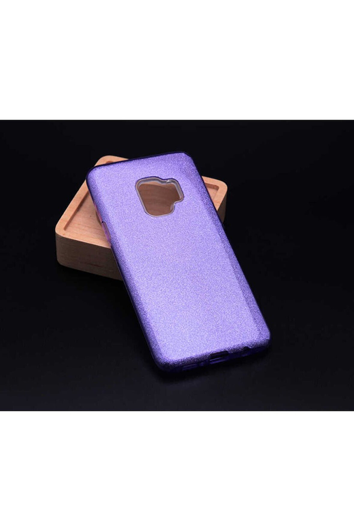 Samsung Galaxy J6 Uyumlu Kılıf Zore Shining Silikon Mor