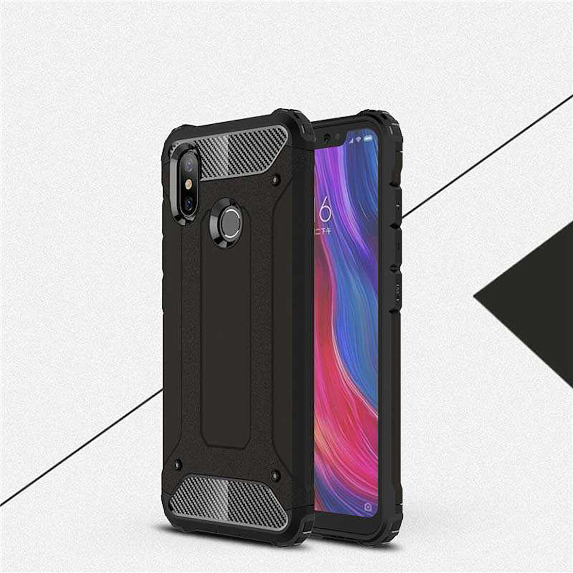 Xiaomi Mi 8 SE Uyumlu Kılıf Zore Crash Silikon Kapak Rose Gold