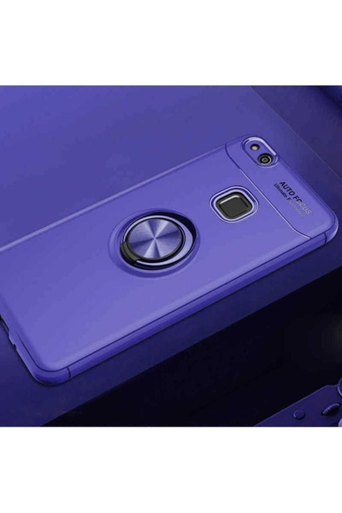 Huawei P10 Lite Uyumlu Kılıf Zore Ravel Silikon Kapak Mavi