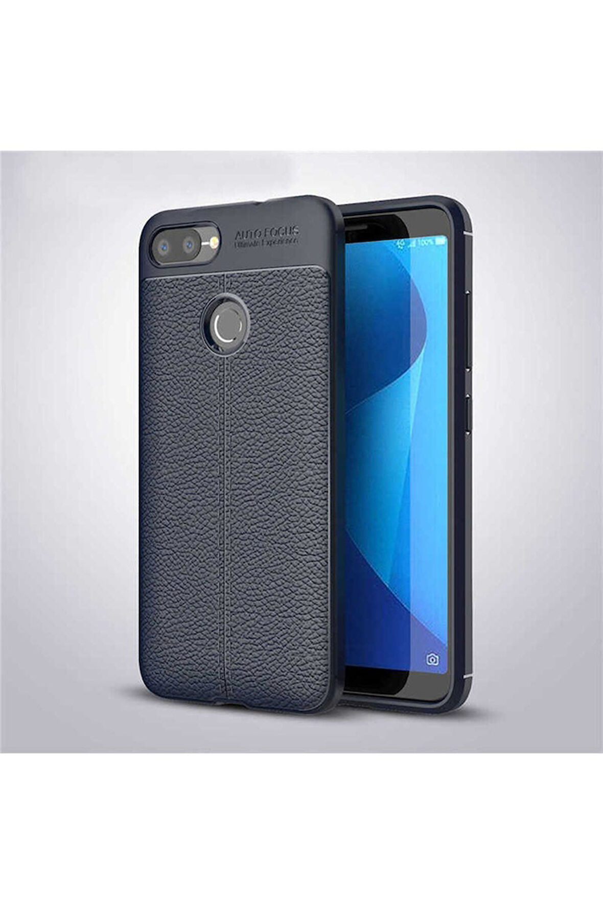 Asus Zenfone Max Plus (M1) ZB570TL Uyumlu Kılıf Zore Niss Silikon Kapak Lacivert