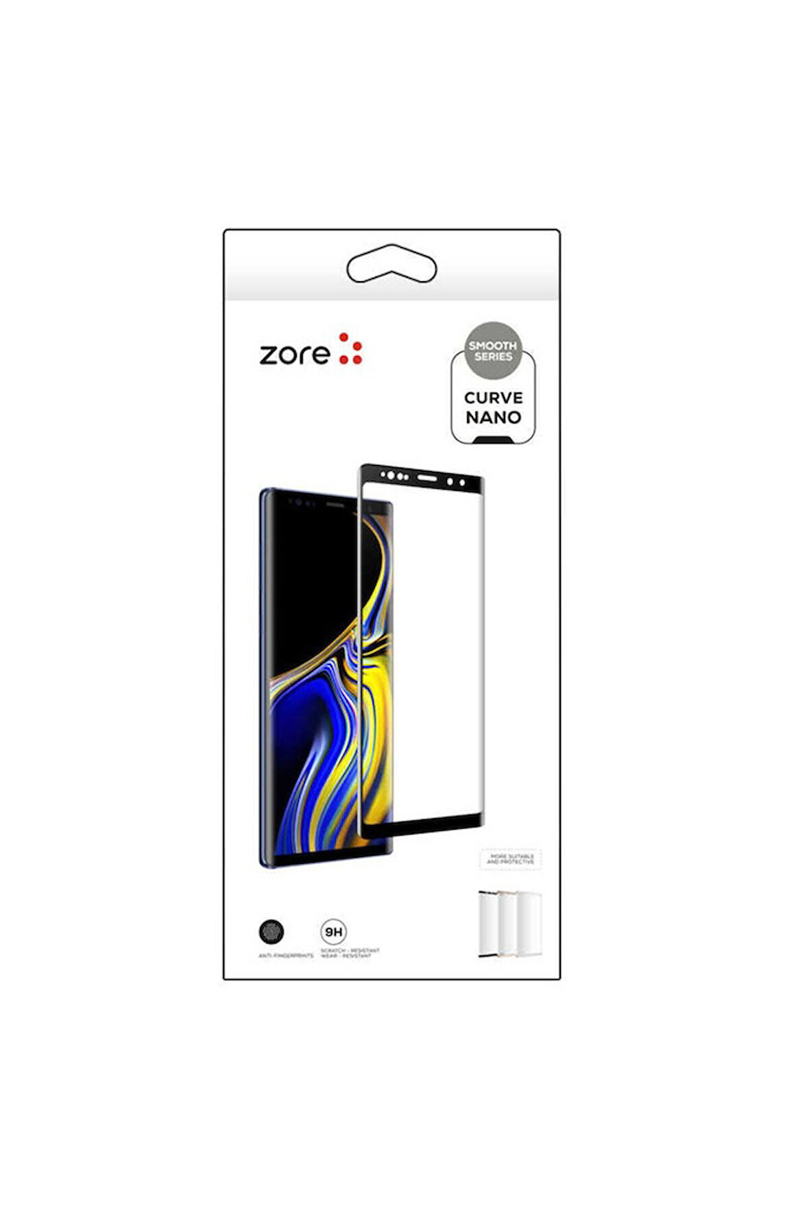 Apple iPhone 7 Uyumlu Zore 3D Short Curve Nano Ekran Koruyucu Beyaz