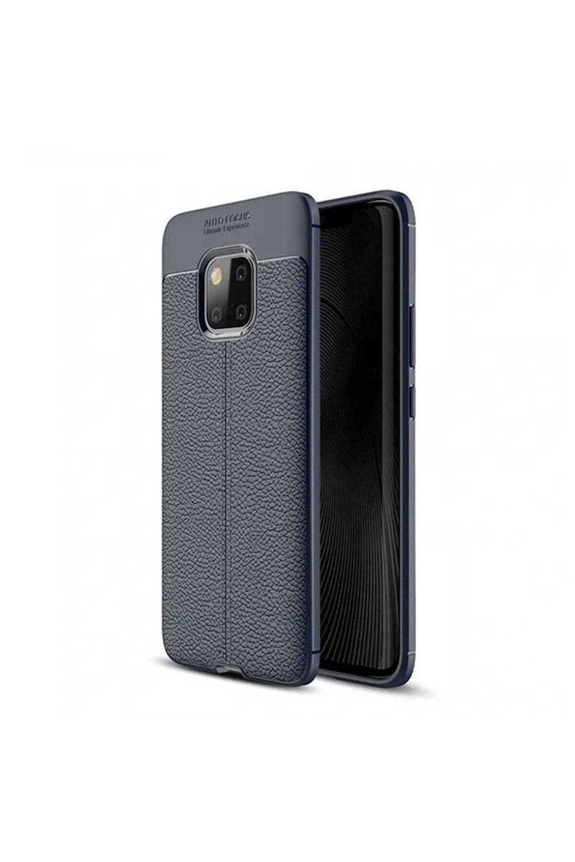 Huawei Mate 20 Pro Uyumlu Kılıf Zore Niss Silikon Kapak Lacivert