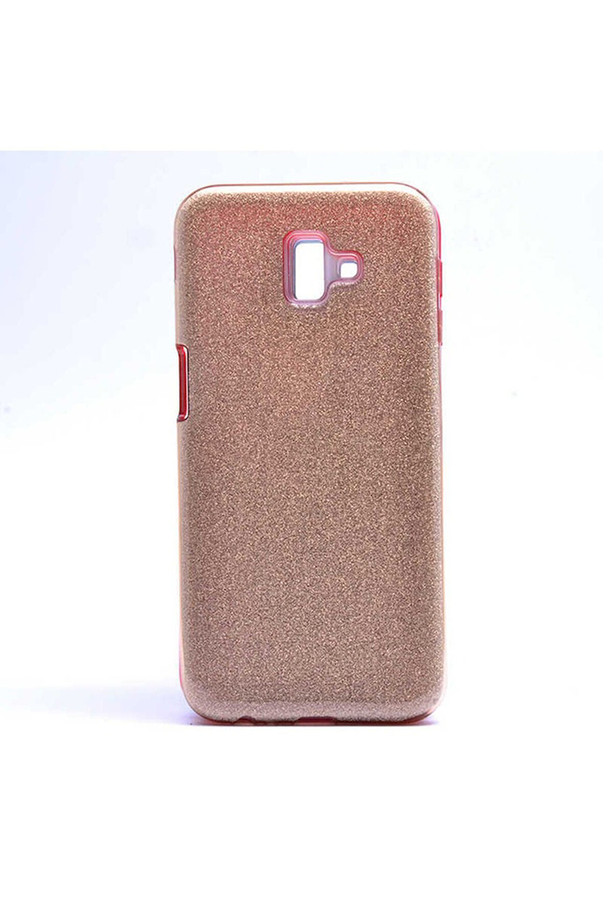 Samsung Galaxy J6 Plus Uyumlu Kılıf Zore Shining Silikon Gold