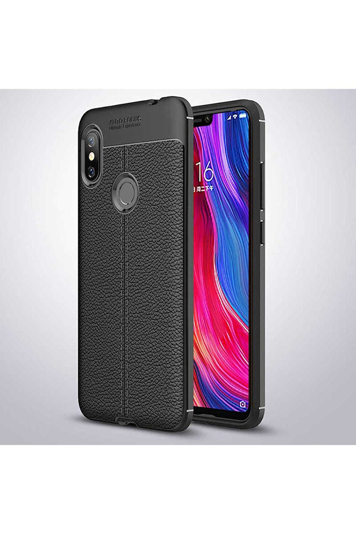 Xiaomi Redmi Note 6 Pro Uyumlu Kılıf Zore Niss Silikon Kapak Siyah