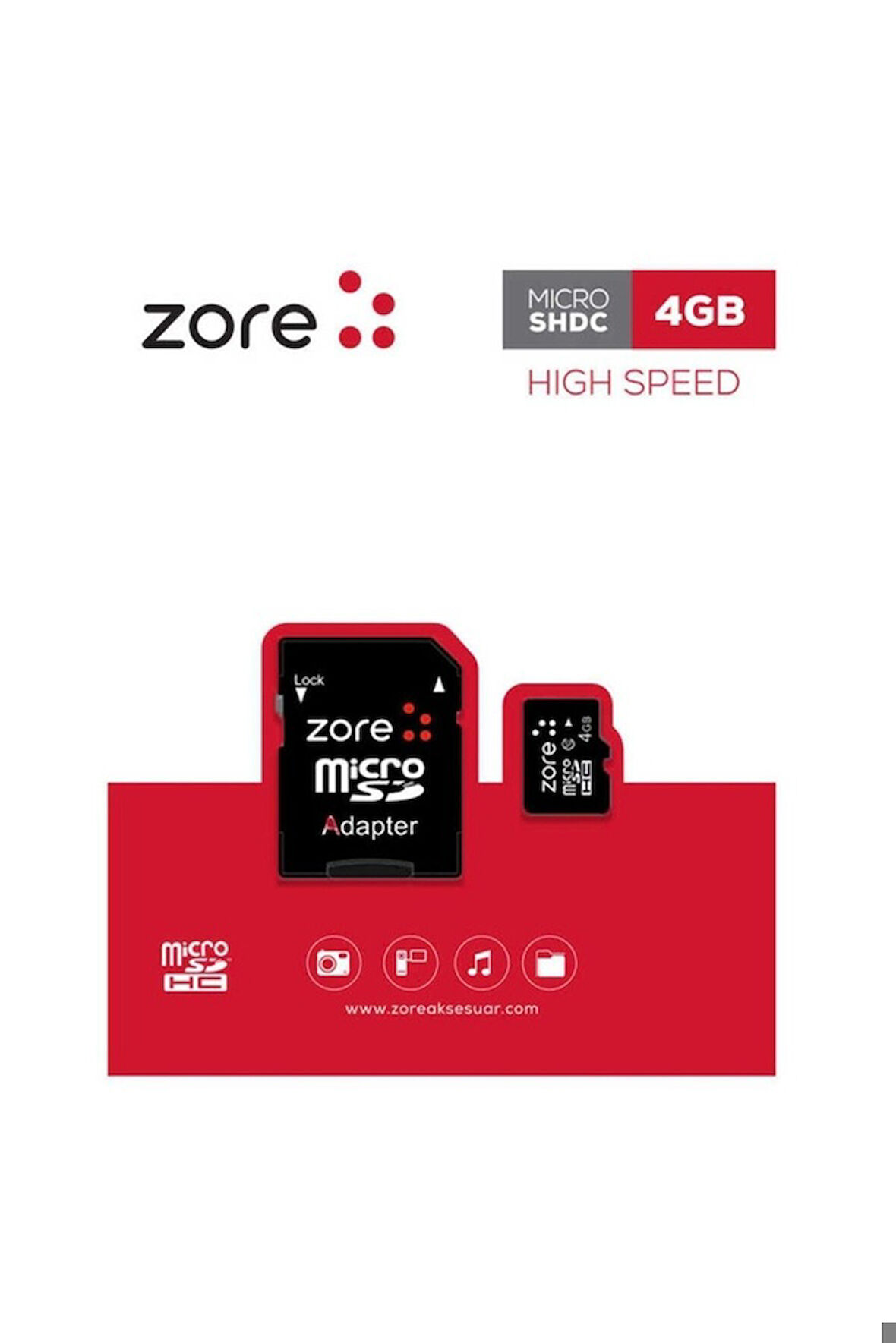 Zore Micro SD Hafıza Kartı 4GB