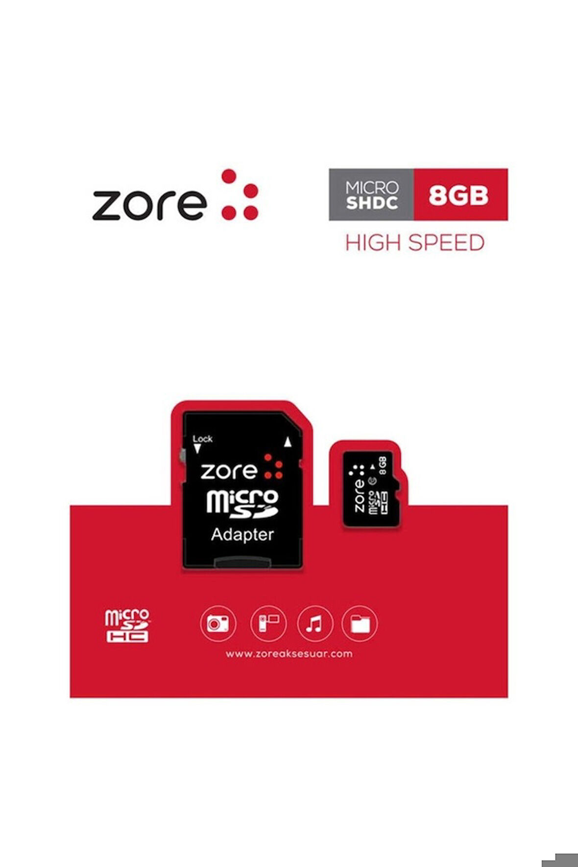 Zore Micro SD Hafıza Kartı 8GB