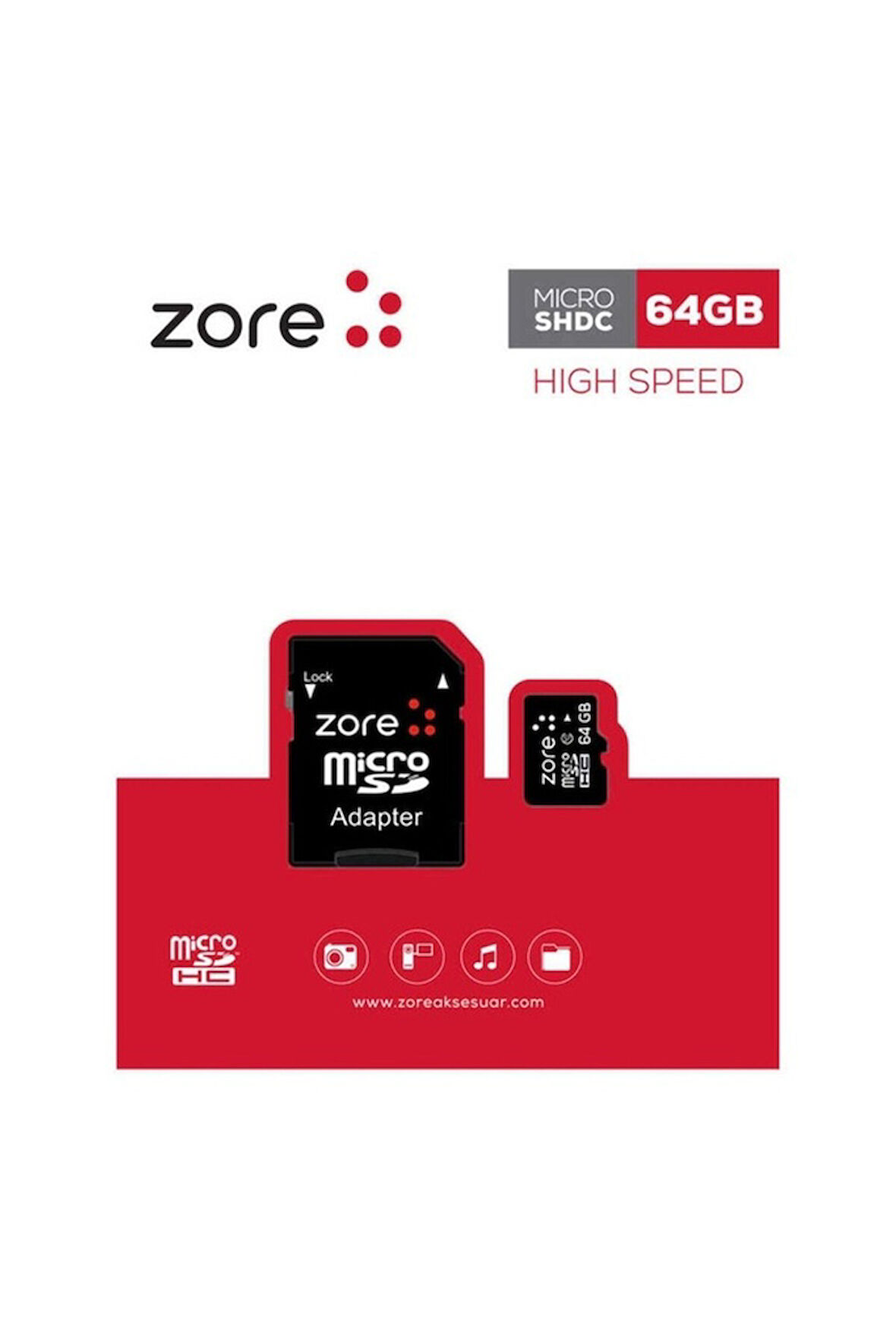 Zore Micro SD Hafıza Kartı 64GB