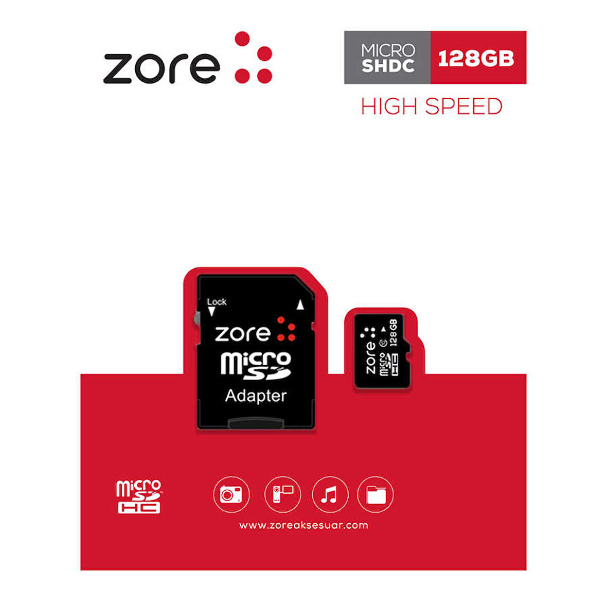 Zore Micro SD Hafıza Kartı 128GB