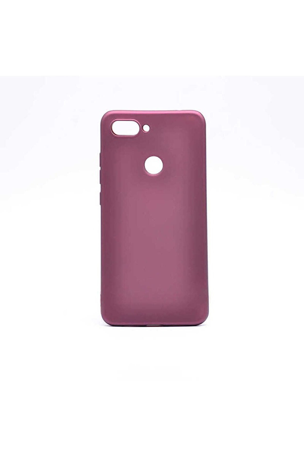 Xiaomi Mi 8 Lite Uyumlu Kılıf Zore Premier Silikon Kapak Mürdüm