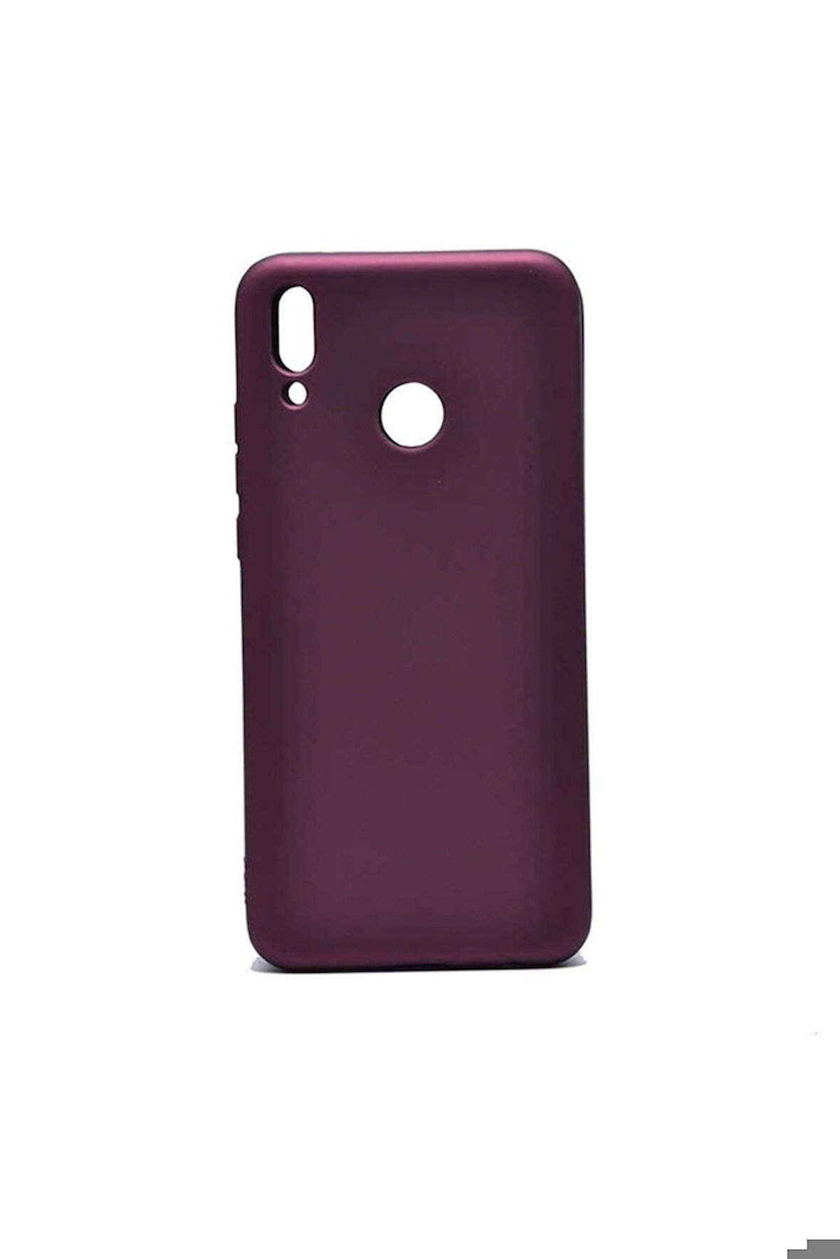 Huawei Y9 2019 Uyumlu Kılıf Zore Premier Silikon Kapak Mürdüm