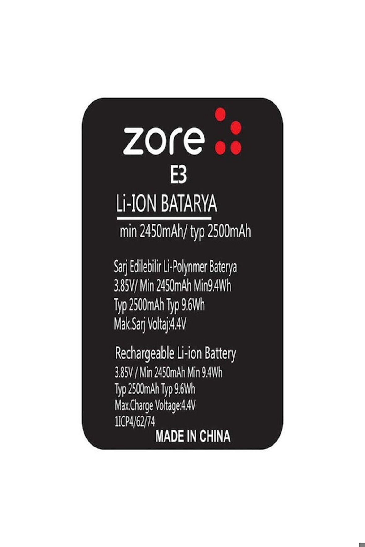 General Mobile Discovery E3 Zore Quality Batarya