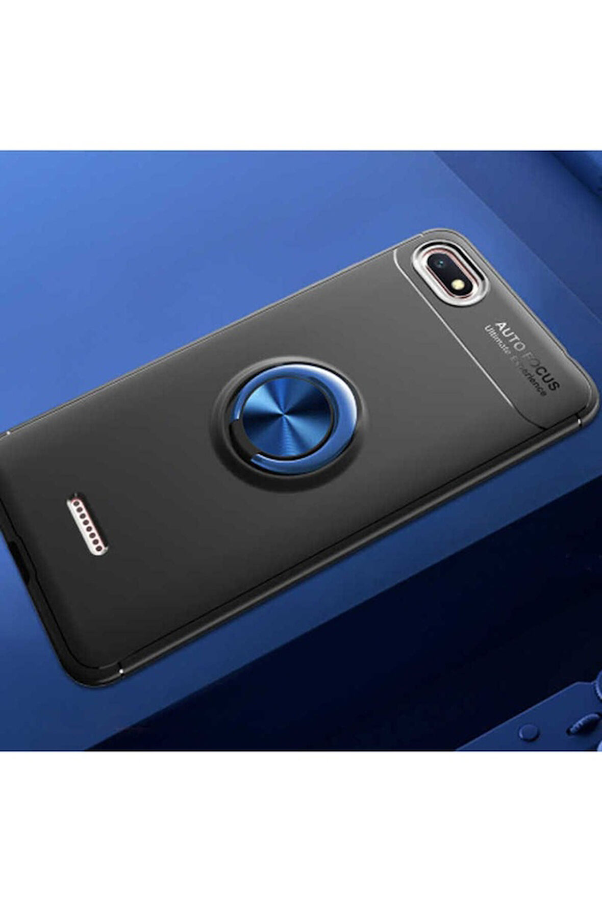 Xiaomi Redmi 6A Uyumlu Kılıf Zore Ravel Silikon Kapak Mavi