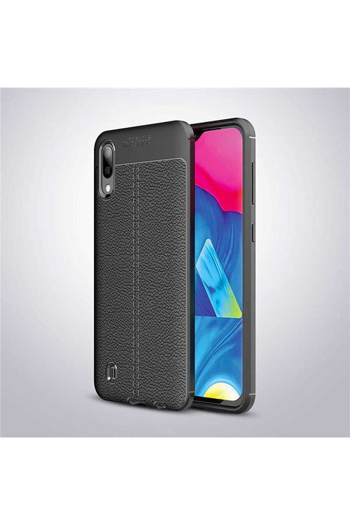 Samsung Galaxy M10 Uyumlu Kılıf Zore Niss Silikon Kapak Siyah