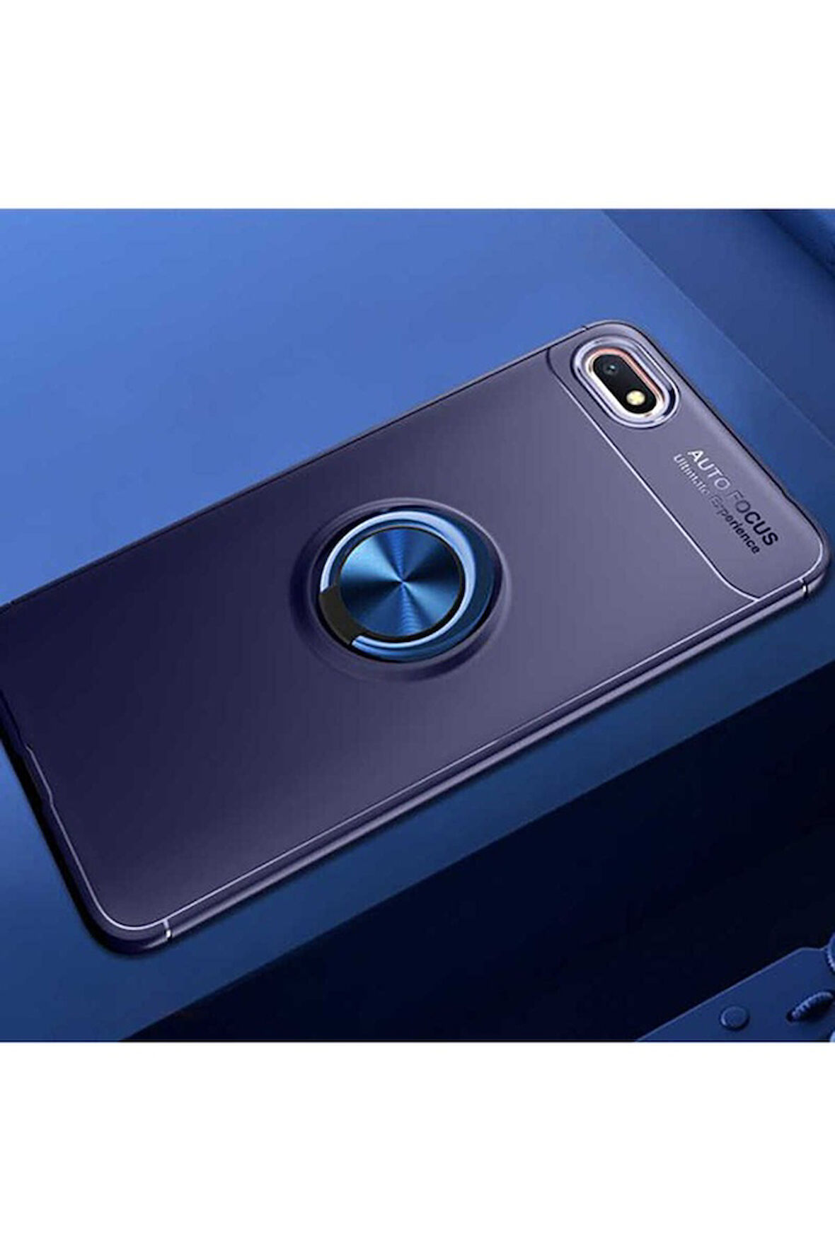 Huawei Y5 2018 Uyumlu Kılıf Zore Ravel Silikon Kapak Mavi