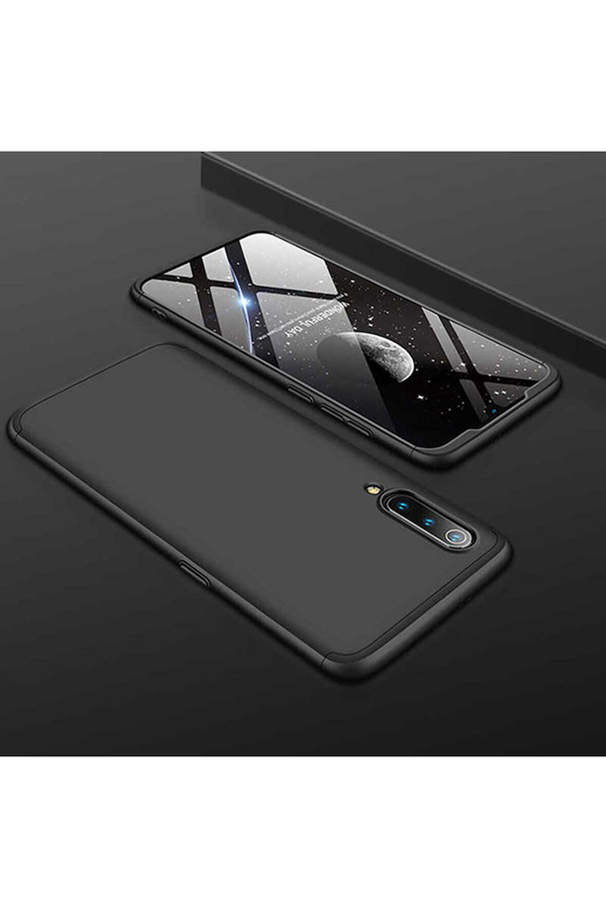 Xiaomi Mi 9 Uyumlu Kılıf Zore Ays Kapak Siyah