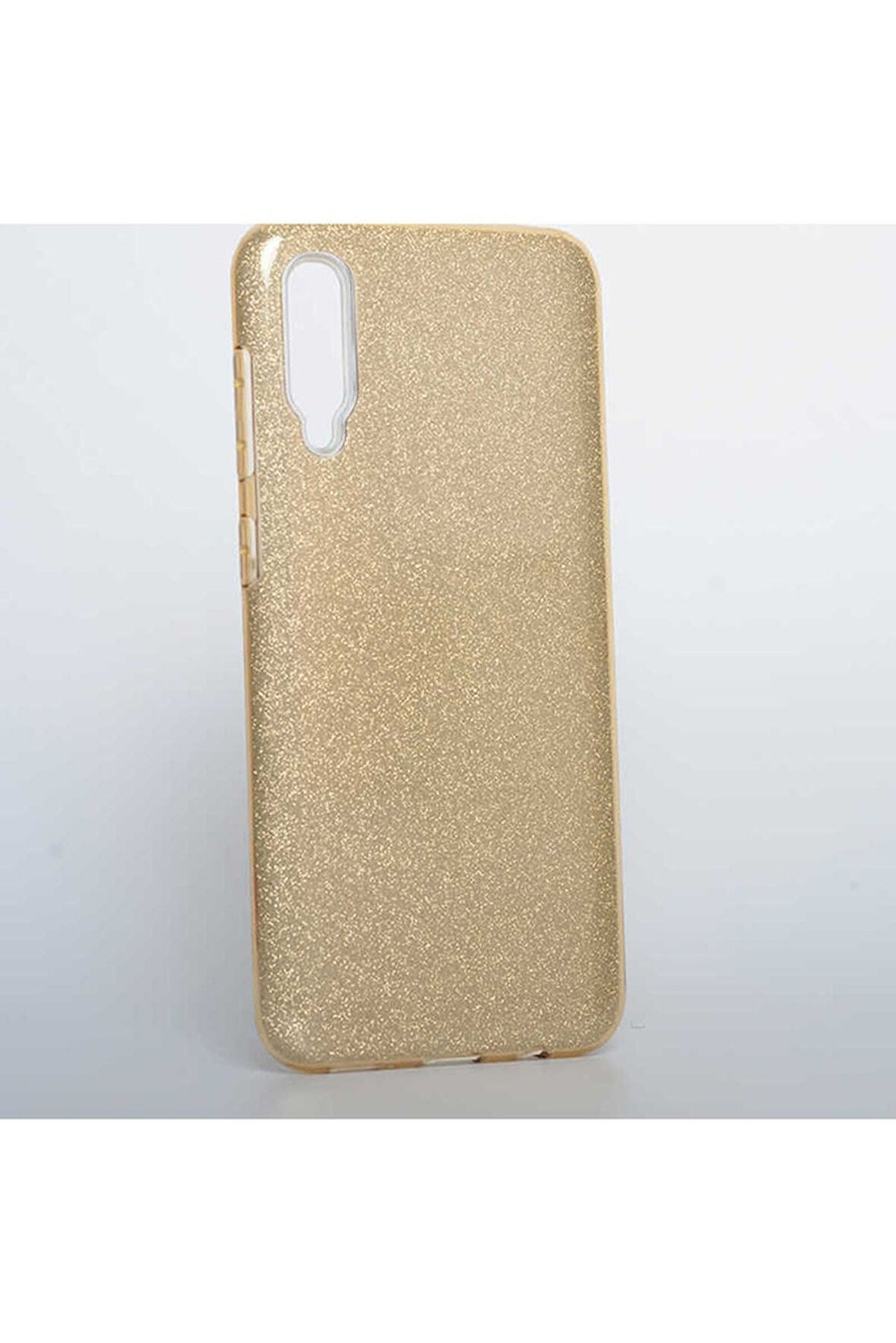 Samsung Galaxy A50 Uyumlu Kılıf Zore Shining Silikon Gold