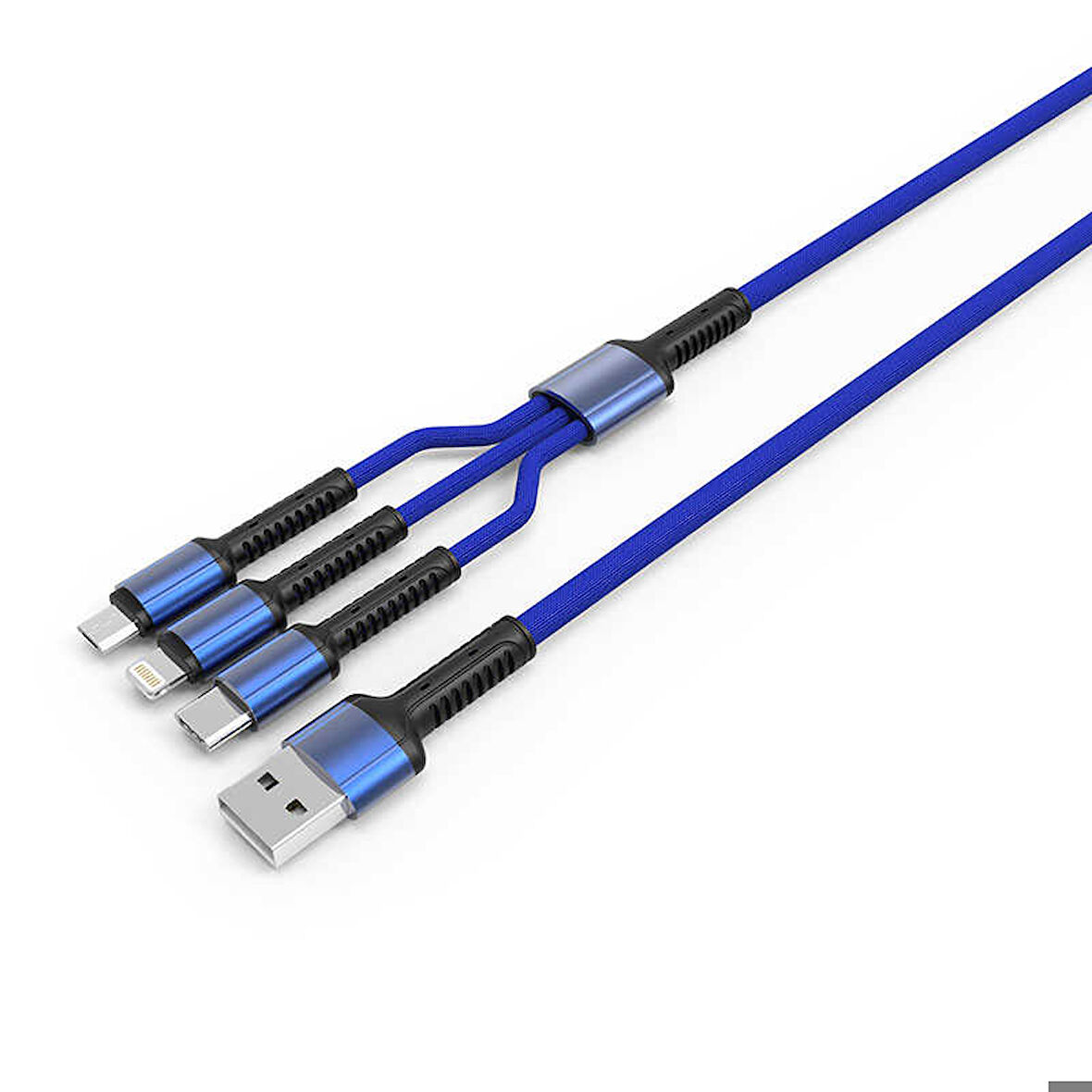 Zore LC93 3 in 1 Usb Kablo Kırmızı