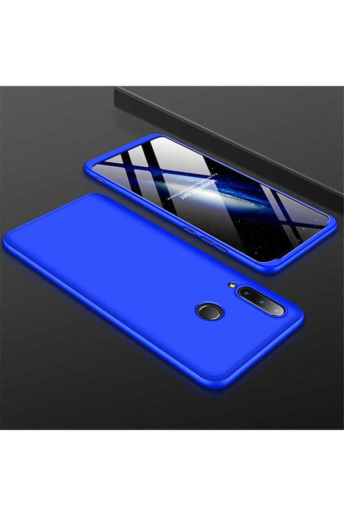 Huawei P30 Lite Uyumlu Kılıf Zore Ays Kapak Mavi