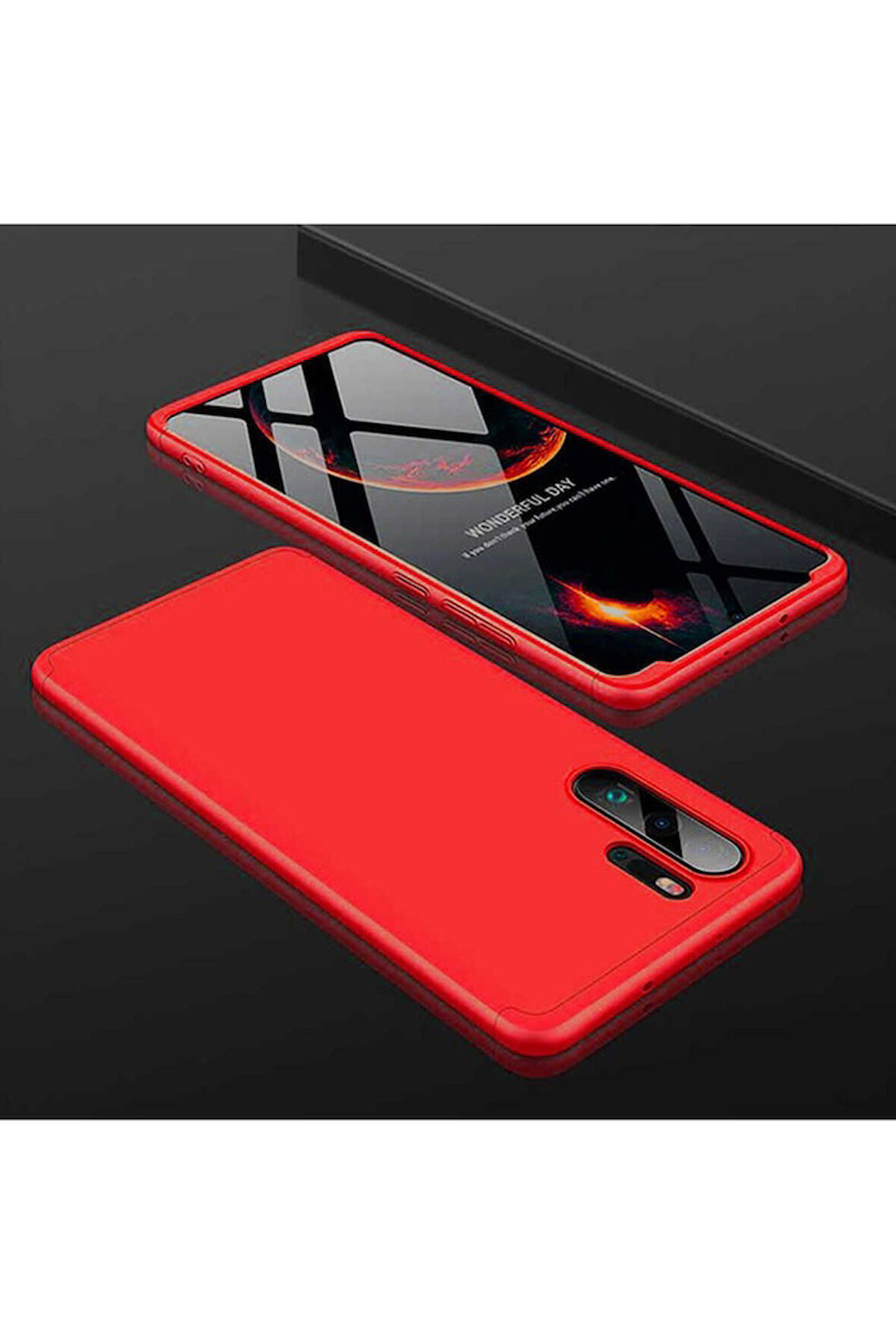 Huawei P30 Pro Uyumlu Kılıf Zore Ays Kapak Kırmızı