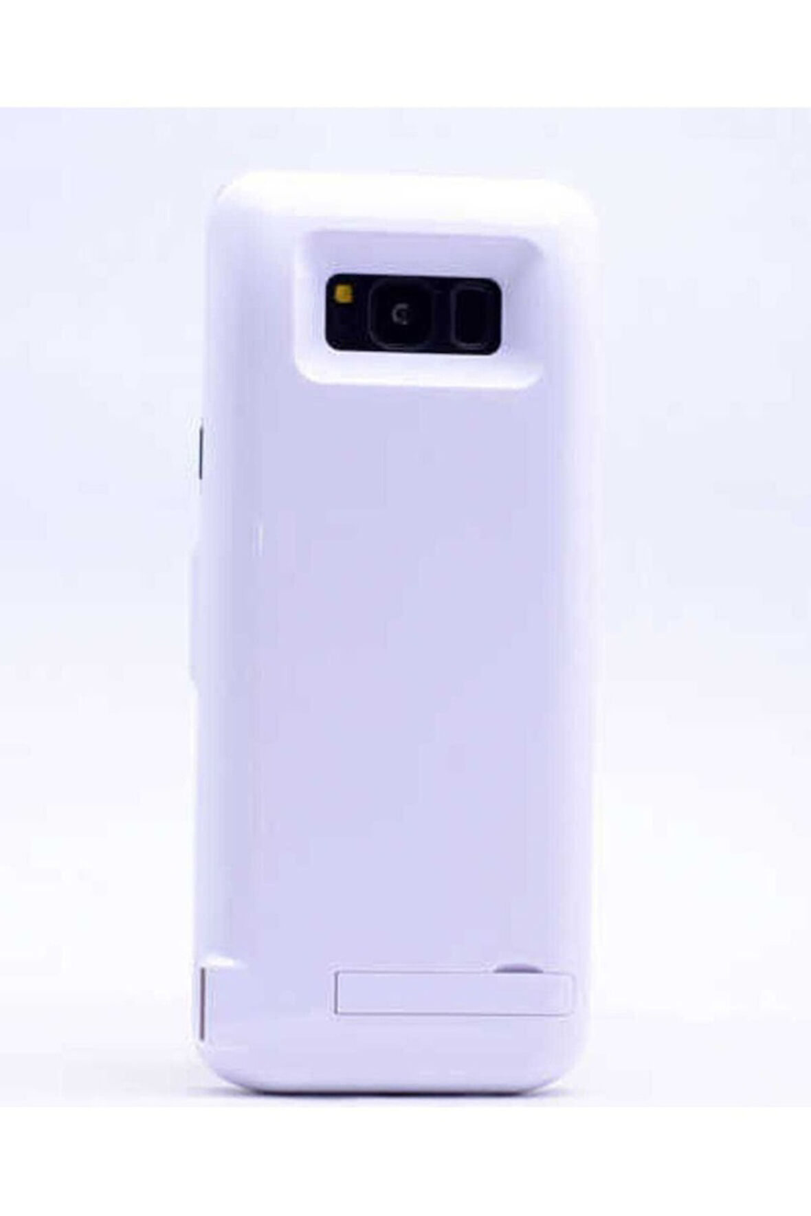 Samsung Galaxy S8 Uyumlu Şarjlı Kılıf Harici Batarya Beyaz
