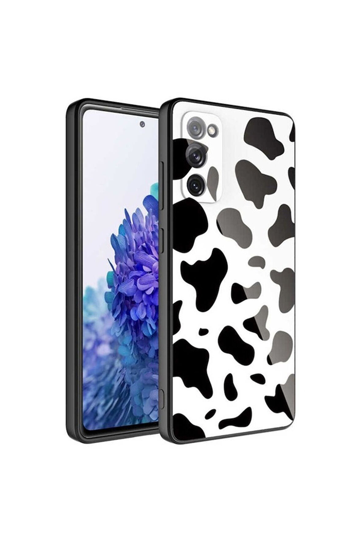 Samsung Galaxy S20 FE Uyumlu Kılıf Kamera Korumalı Desenli Sert Silikon Zore Epoksi Kapak NO7