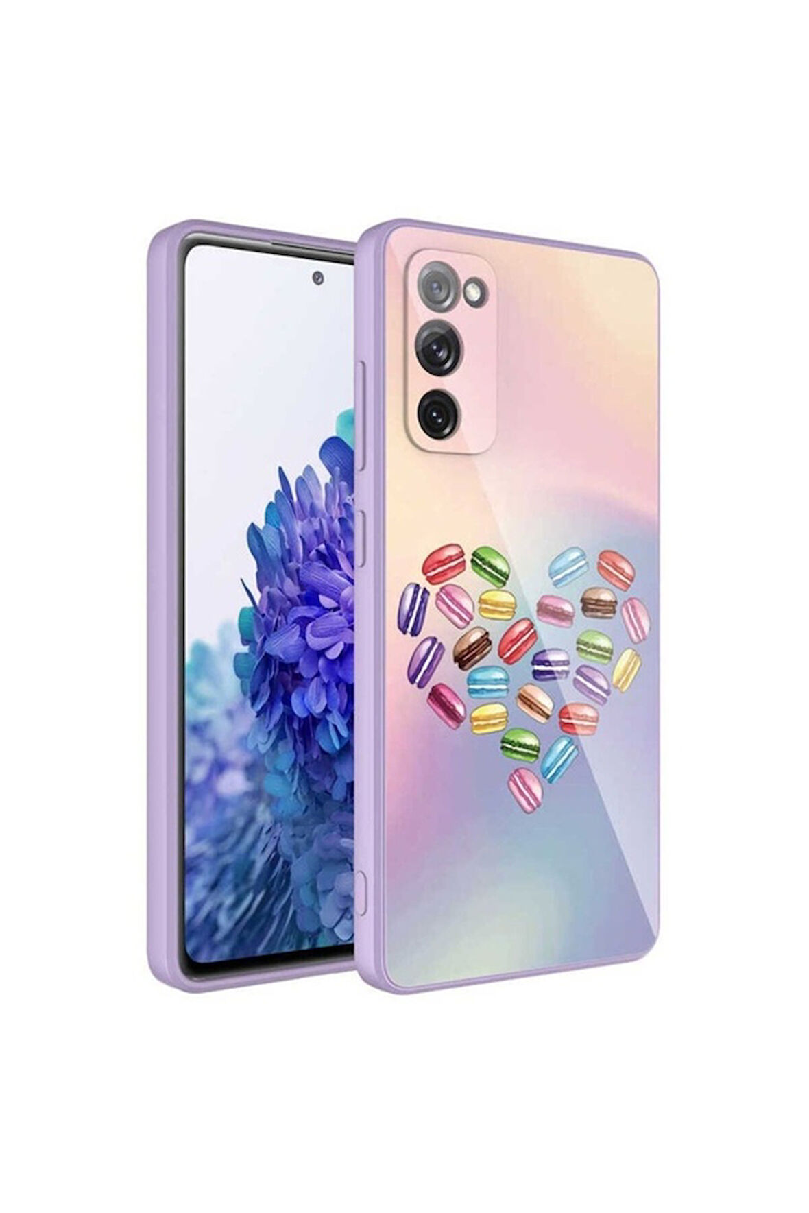 Samsung Galaxy S20 FE Uyumlu Kılıf Kamera Korumalı Desenli Sert Silikon Zore Epoksi Kapak NO1