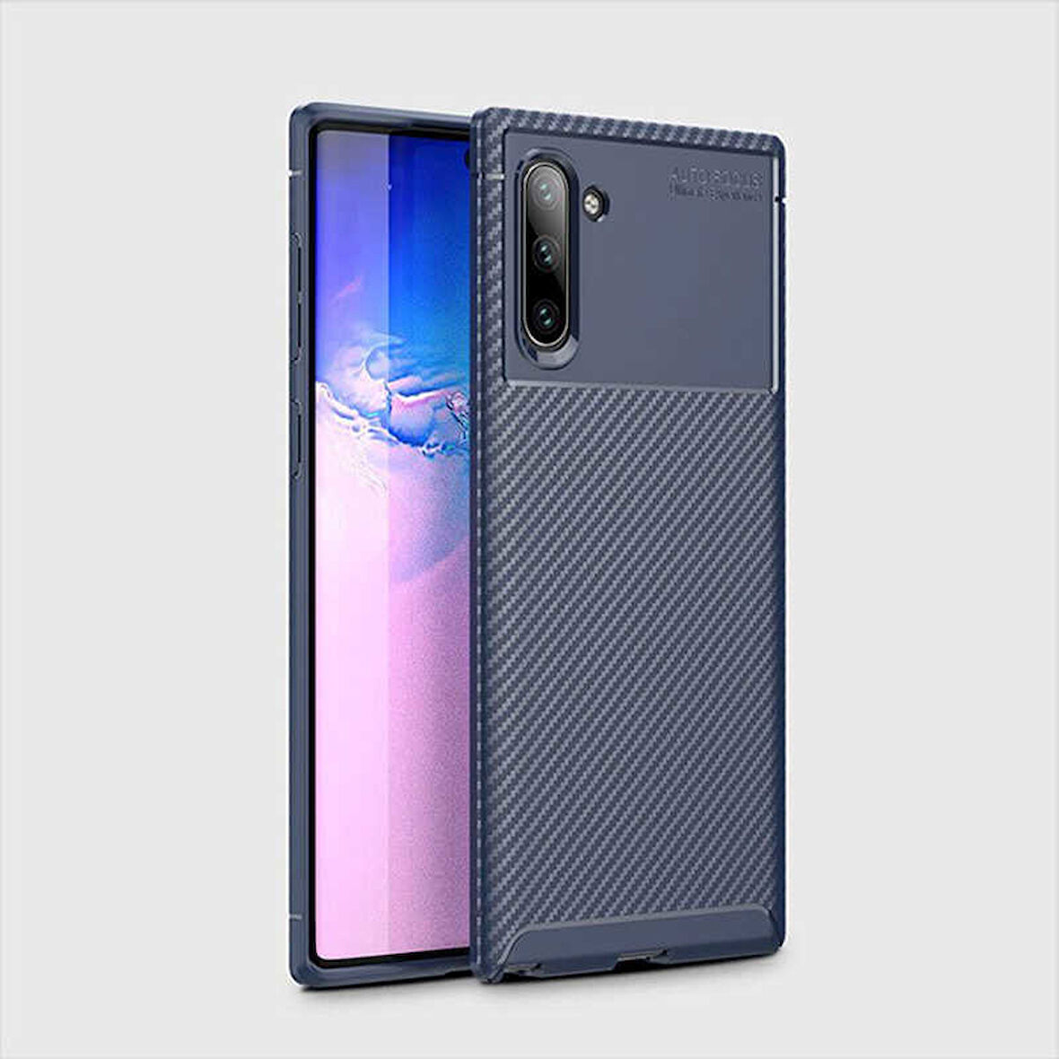 Samsung Galaxy Note 10 Uyumlu Kılıf Zore Negro Silikon Kapak Kahverengi