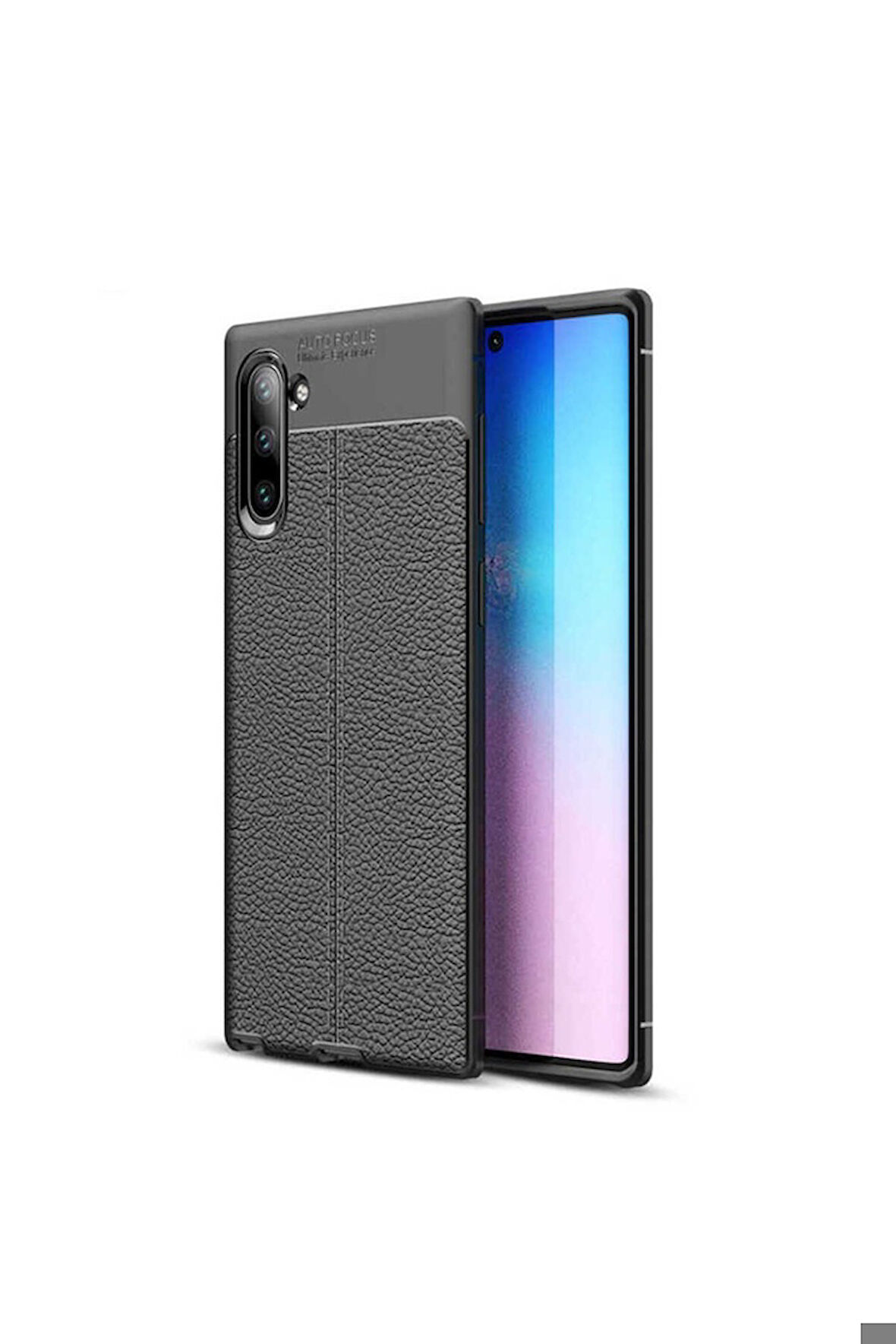 Samsung Galaxy Note 10 Uyumlu Kılıf Zore Niss Silikon Kapak Siyah