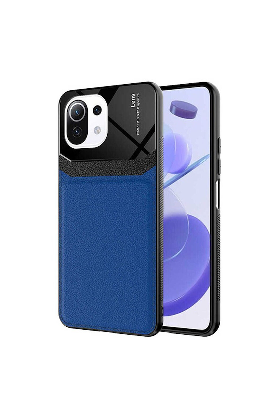 Xiaomi Mi 11 Lite Uyumlu Kılıf Zore Emiks Kapak Lacivert