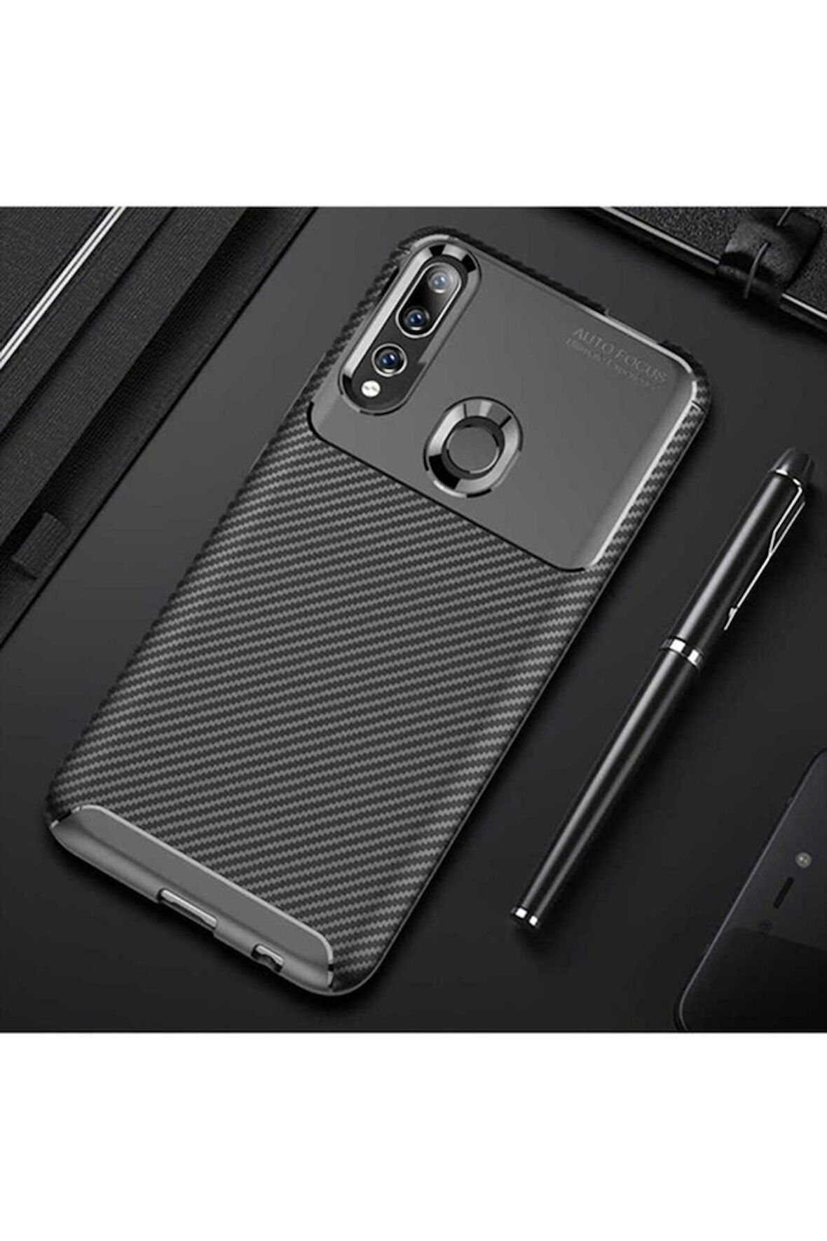 Huawei Y9 Prime 2019 Uyumlu Kılıf Zore Negro Silikon Kapak Siyah