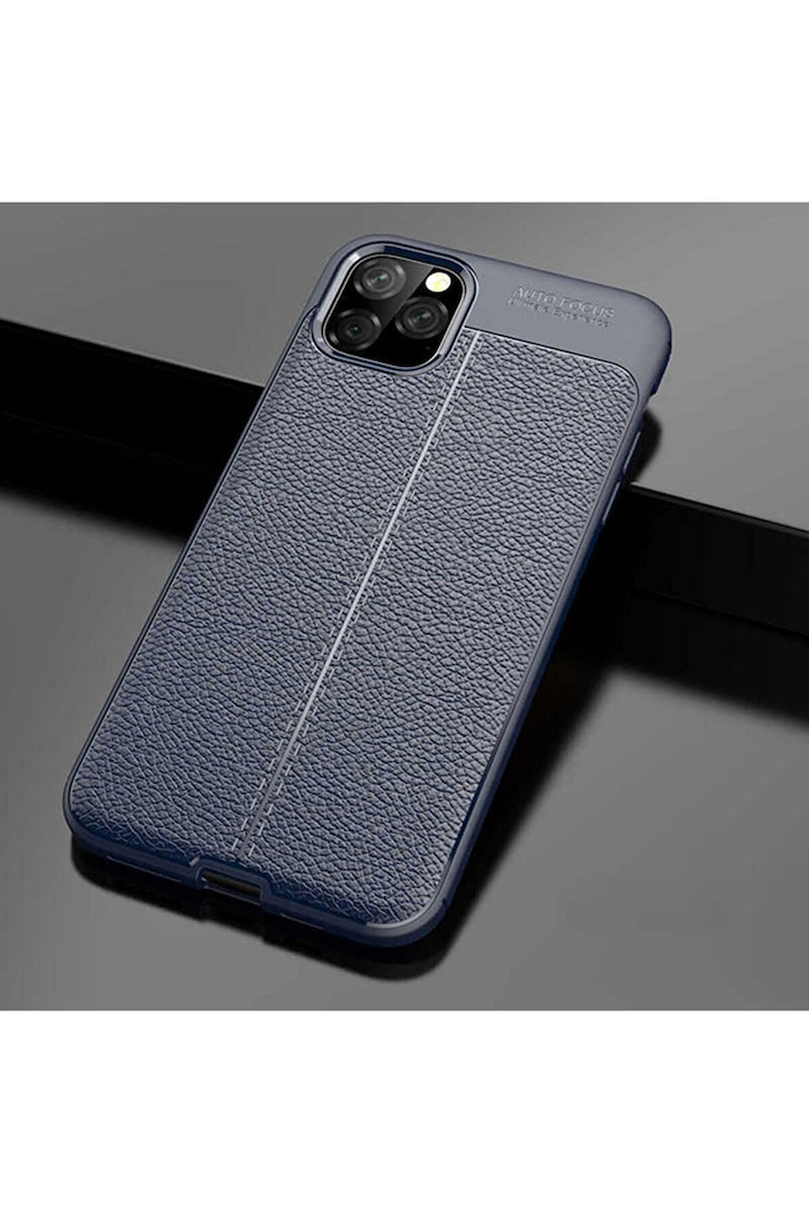 Apple iPhone 11 Pro Max Uyumlu Kılıf Zore Niss Silikon Kapak Lacivert
