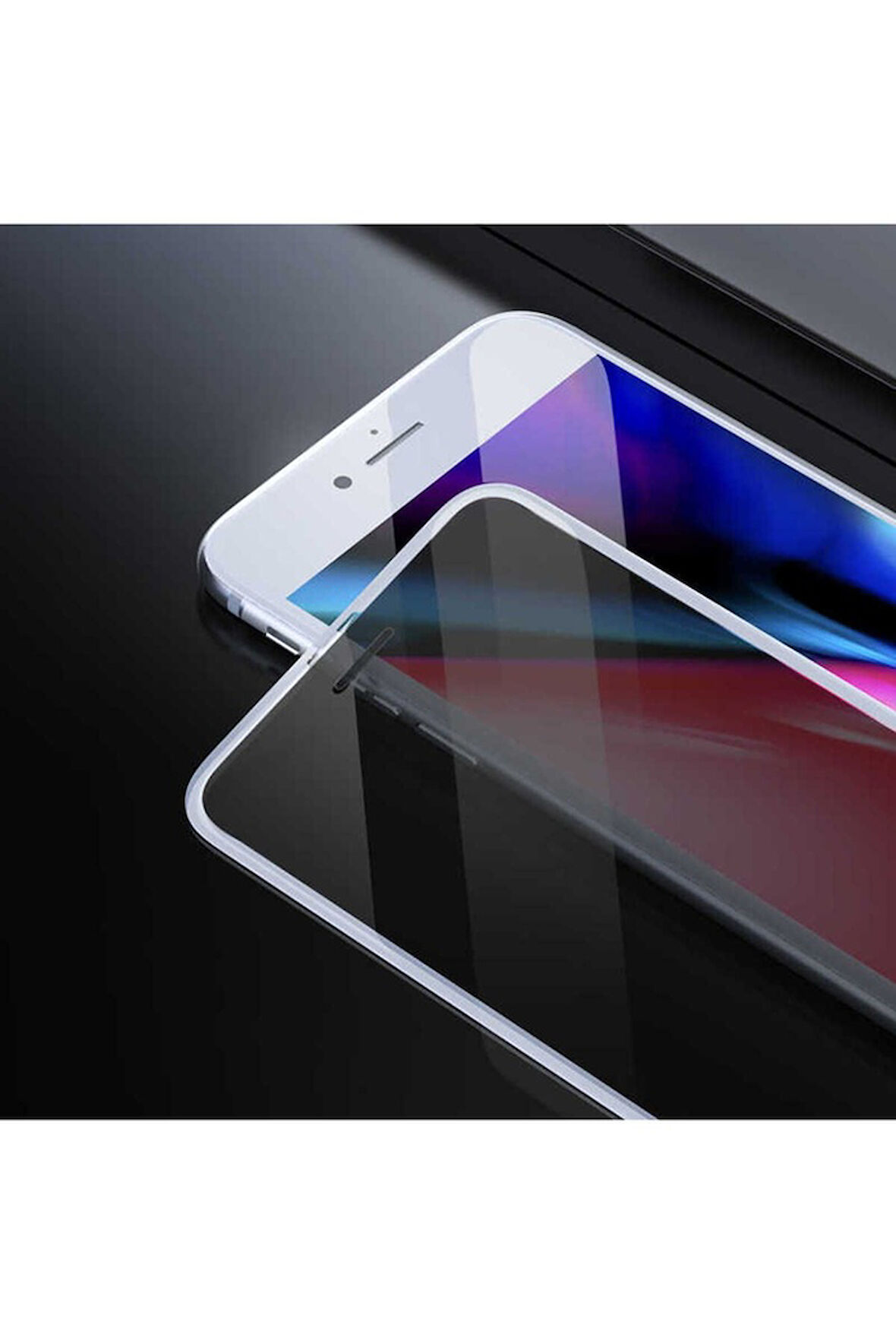 Apple iPhone 6 Uyumlu Zore Anti-Dust Privacy Temperli Ekran Koruyucu Beyaz