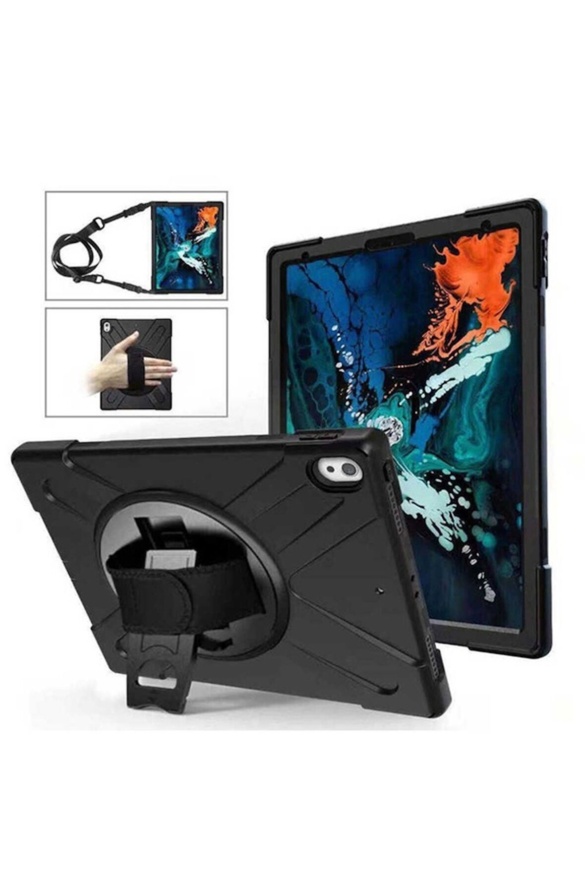 Apple iPad Pro 12.9 2018 (3.Nesil) Uyumlu Kılıf Zore Defender Tablet Silikon