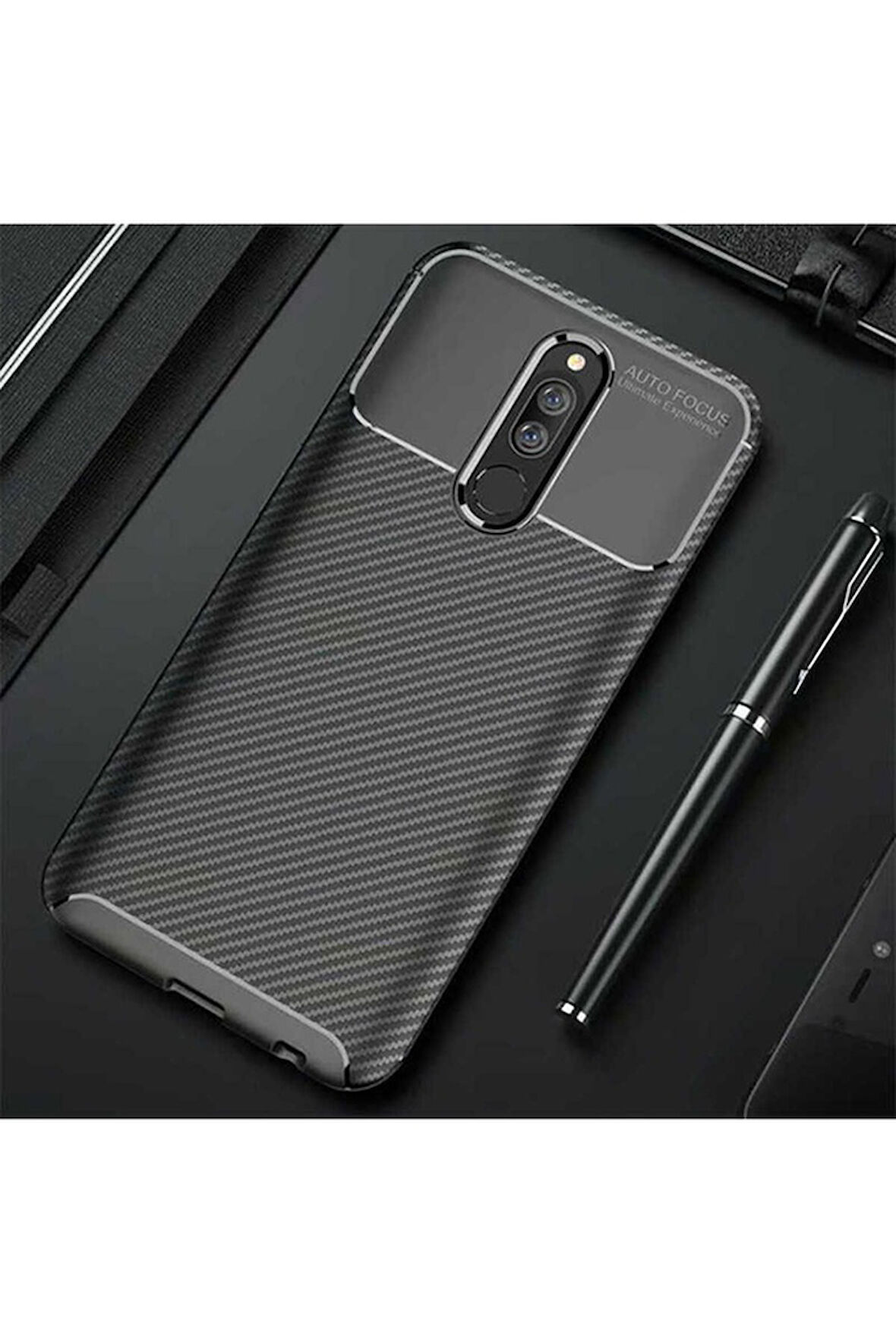 Xiaomi Redmi 8 Uyumlu Kılıf Zore Negro Silikon Kapak Siyah