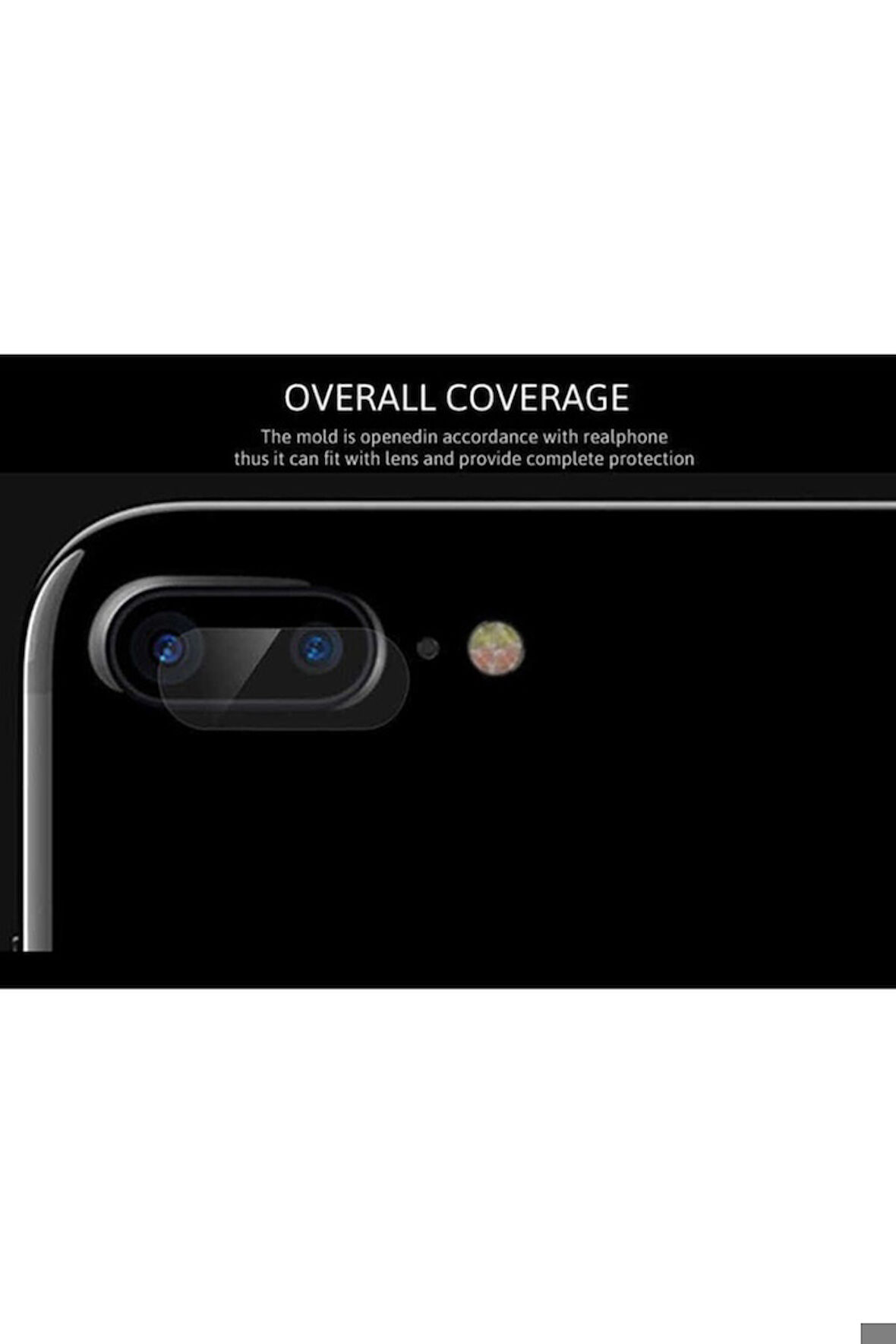 Apple iPhone 8 Plus Uyumlu Zore Kamera Lens Koruyucu Cam Filmi
