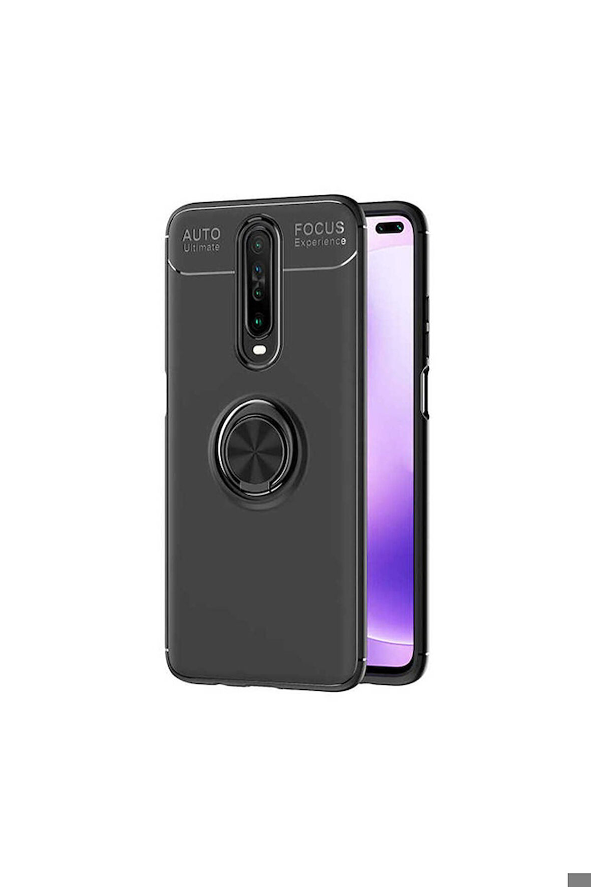 Xiaomi Poco X2 Uyumlu Kılıf Zore Ravel Silikon Kapak Siyah