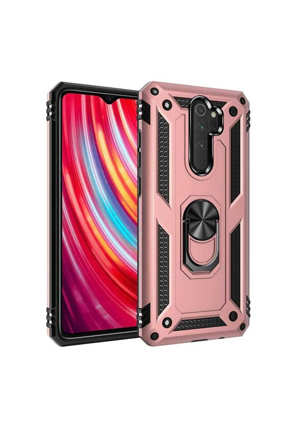 Xiaomi Redmi Note 8 Pro Uyumlu Kılıf Zore Vega Kapak Gold
