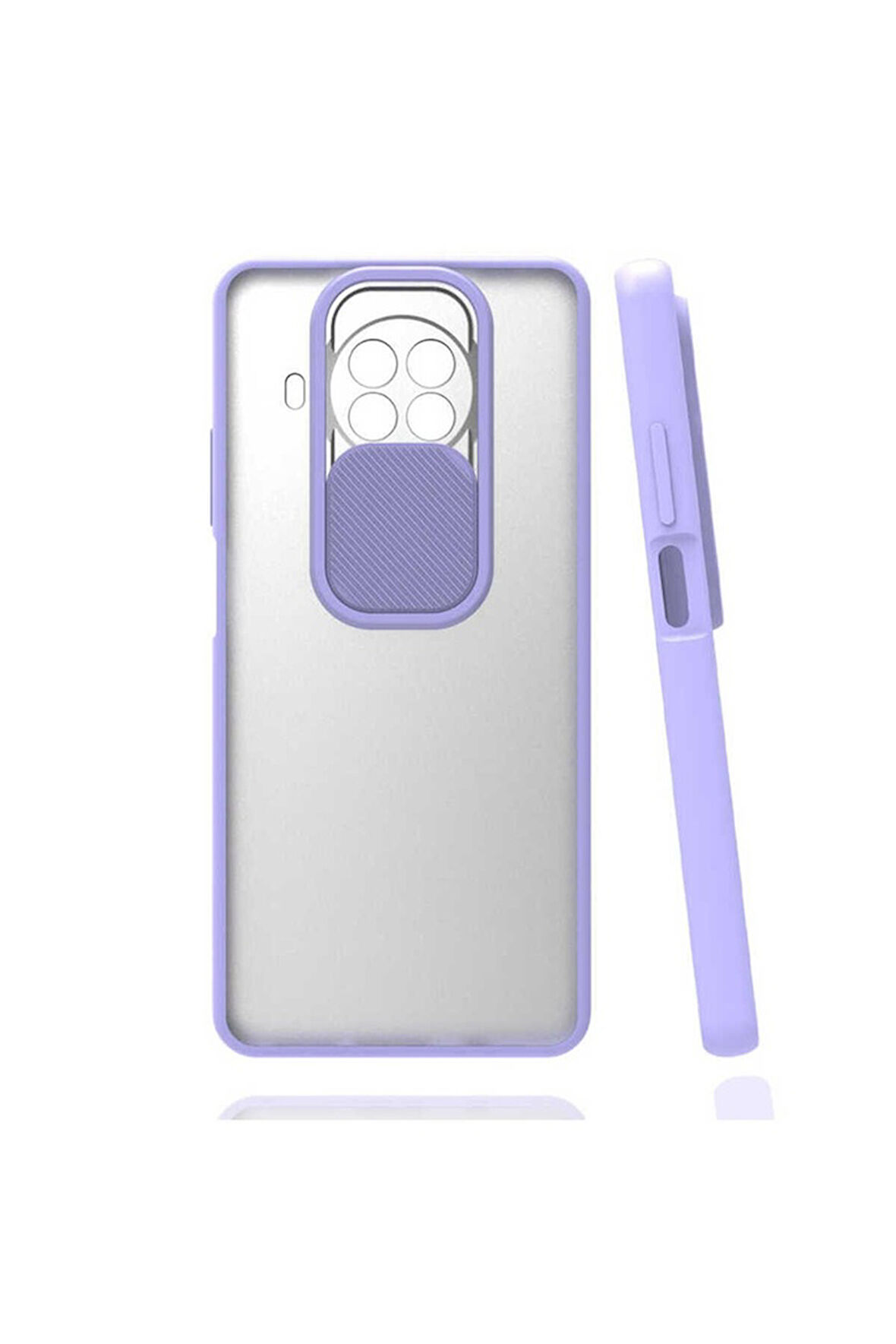 Xiaomi Mi 10T Lite 5G Uyumlu Kılıf Zore Lensi Kapak Lila