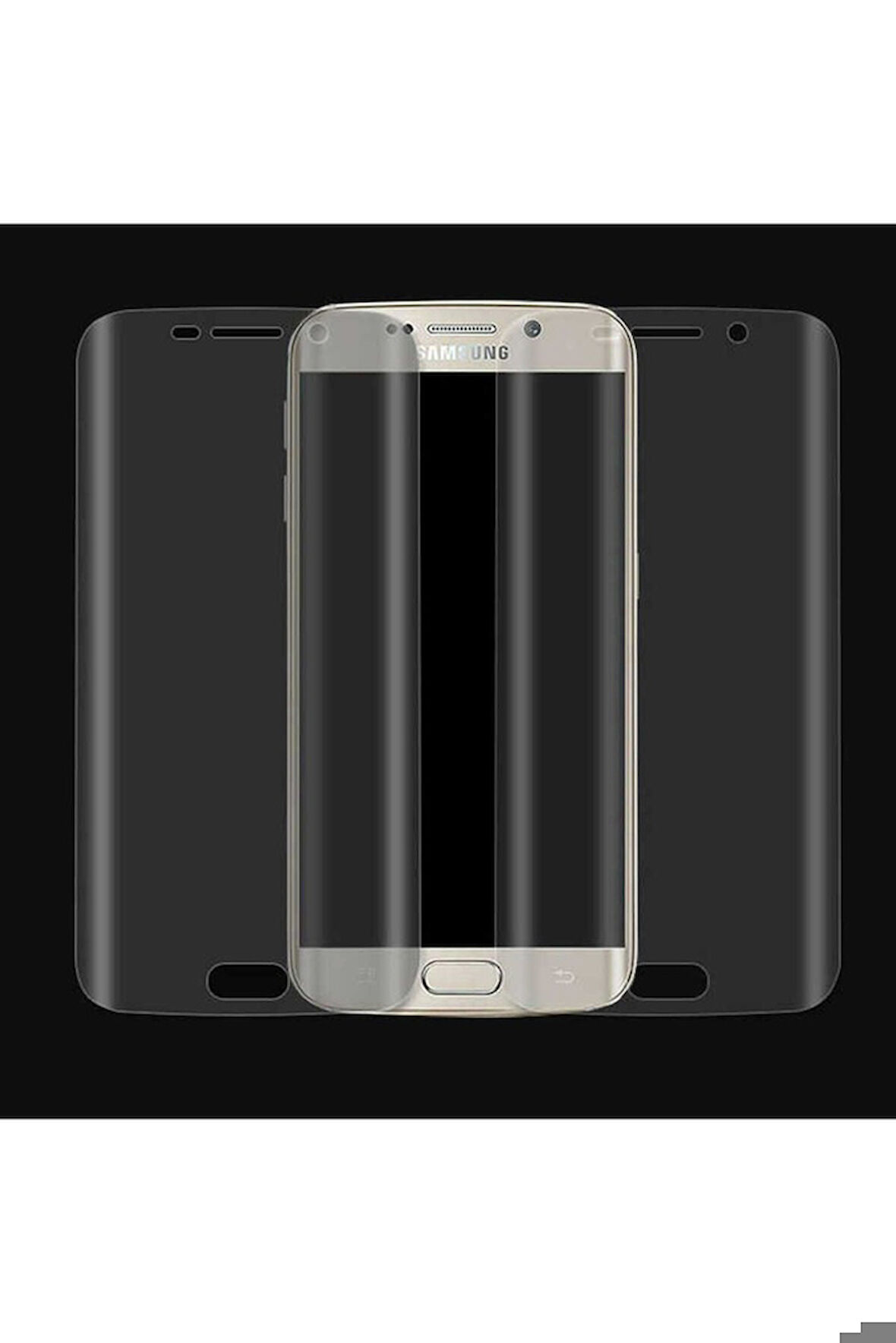 Samsung Galaxy S6 Edge Uyumlu Zore Süper Pet Ekran Koruyucu Jelatin Renksiz