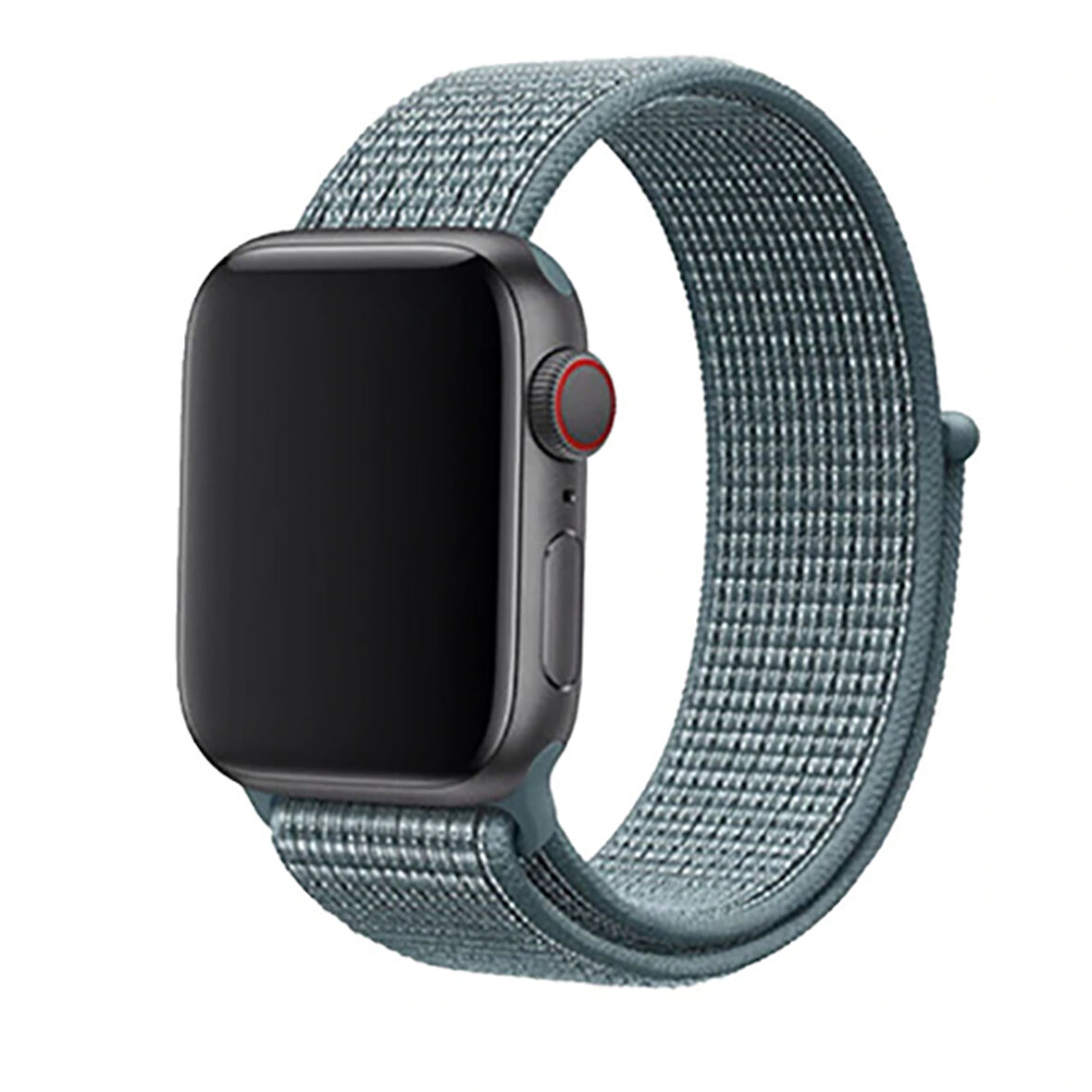 Apple Watch 38mm Uyumlu Kordon Hasır Örgü Cırt Cırtlı Terletmeyen Zore KRD-03 Kumaş Kayış NO26